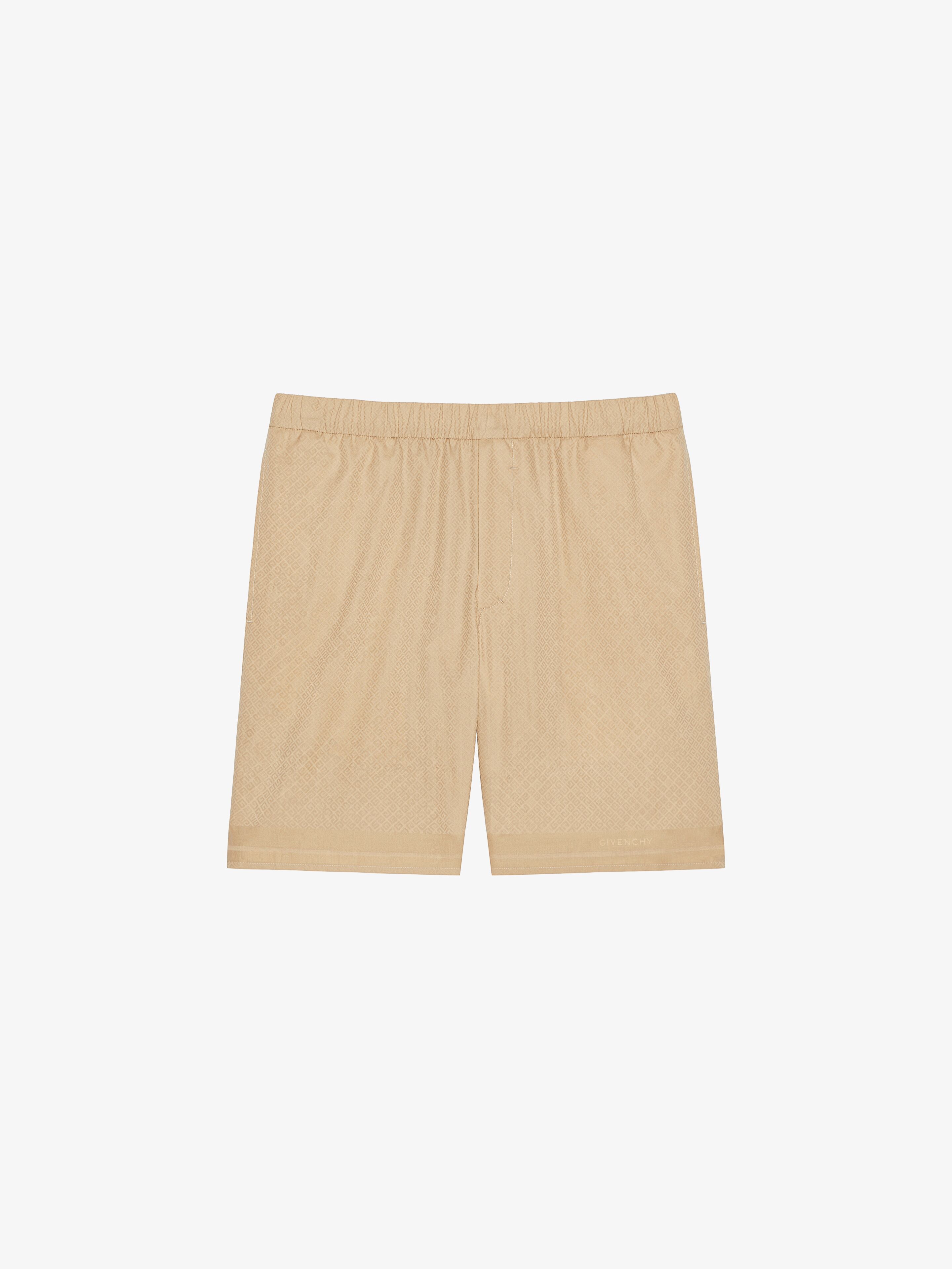Shop Givenchy Bermuda Shorts In 4g Cotton In Beige