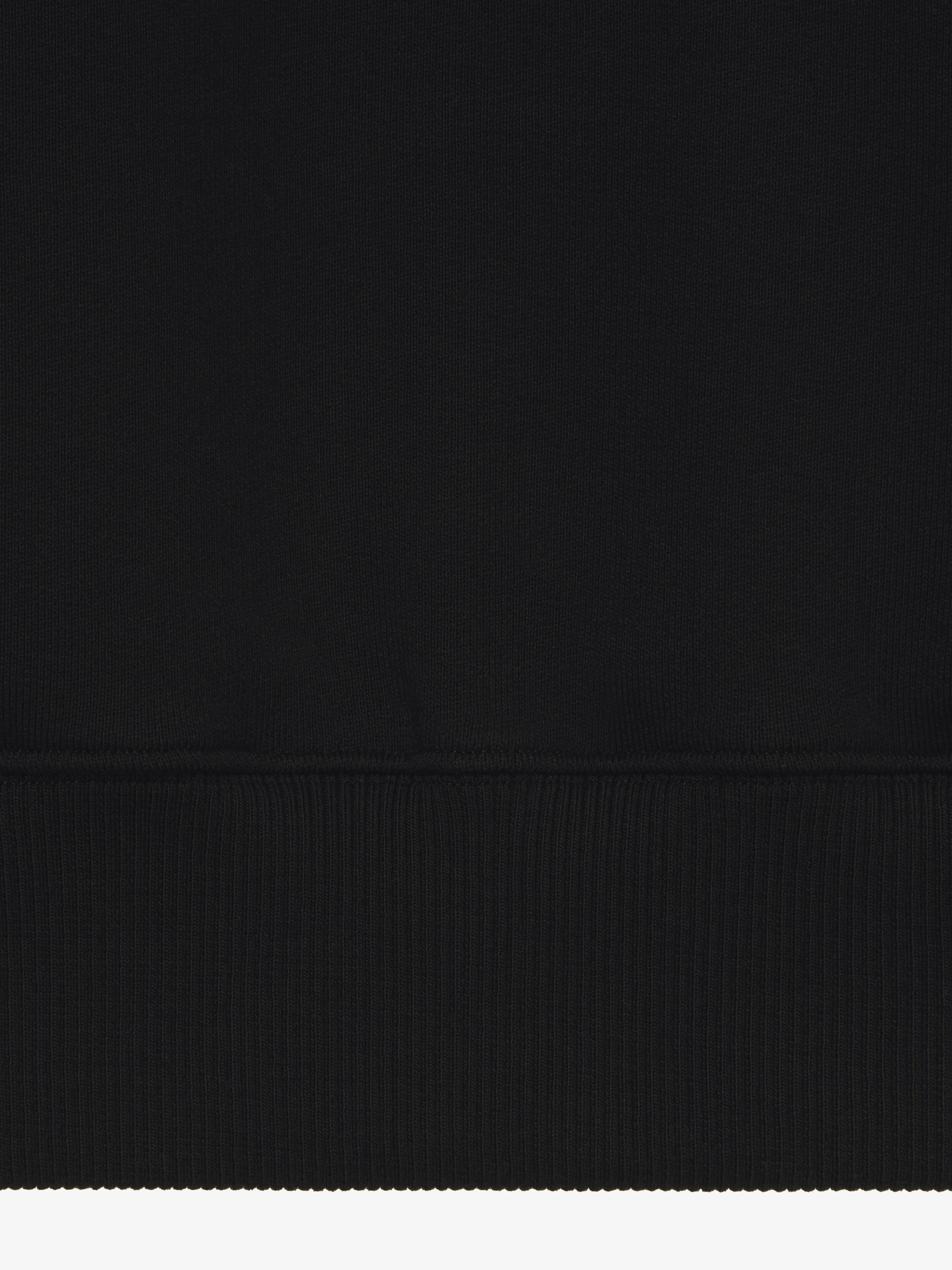 Sweatshirt in fleece with GIVENCHY signature in - black Sweatshirt in fleece with GIVENCHY signature in - black