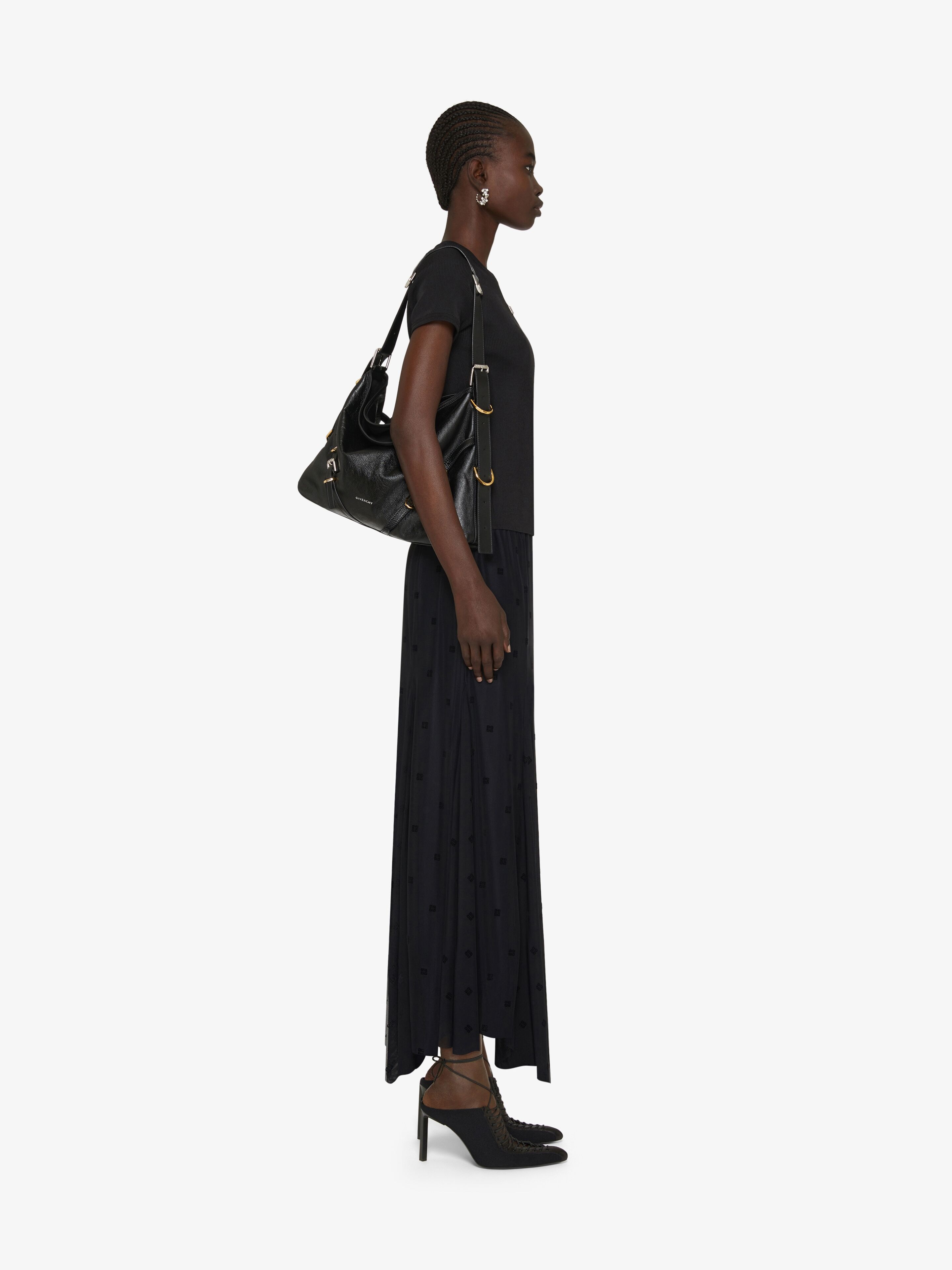 GIVENCHY #snc ジバンシイ ワンピース S 黒 ノースリーブ シルク