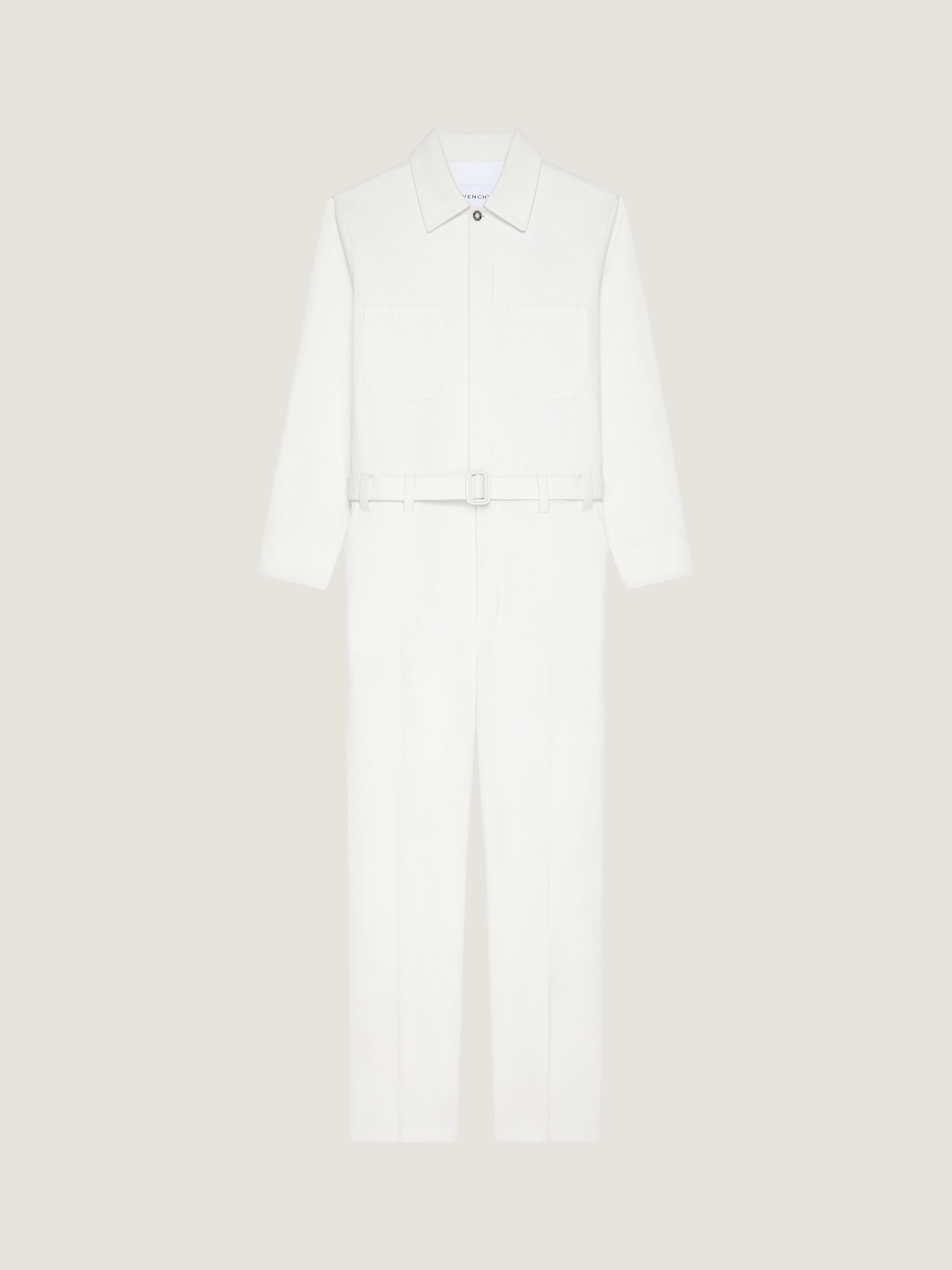 【送料&関税込】Givenchy Pantsuit All-in-one cotton twill with GIVENCHY Paris embroidery