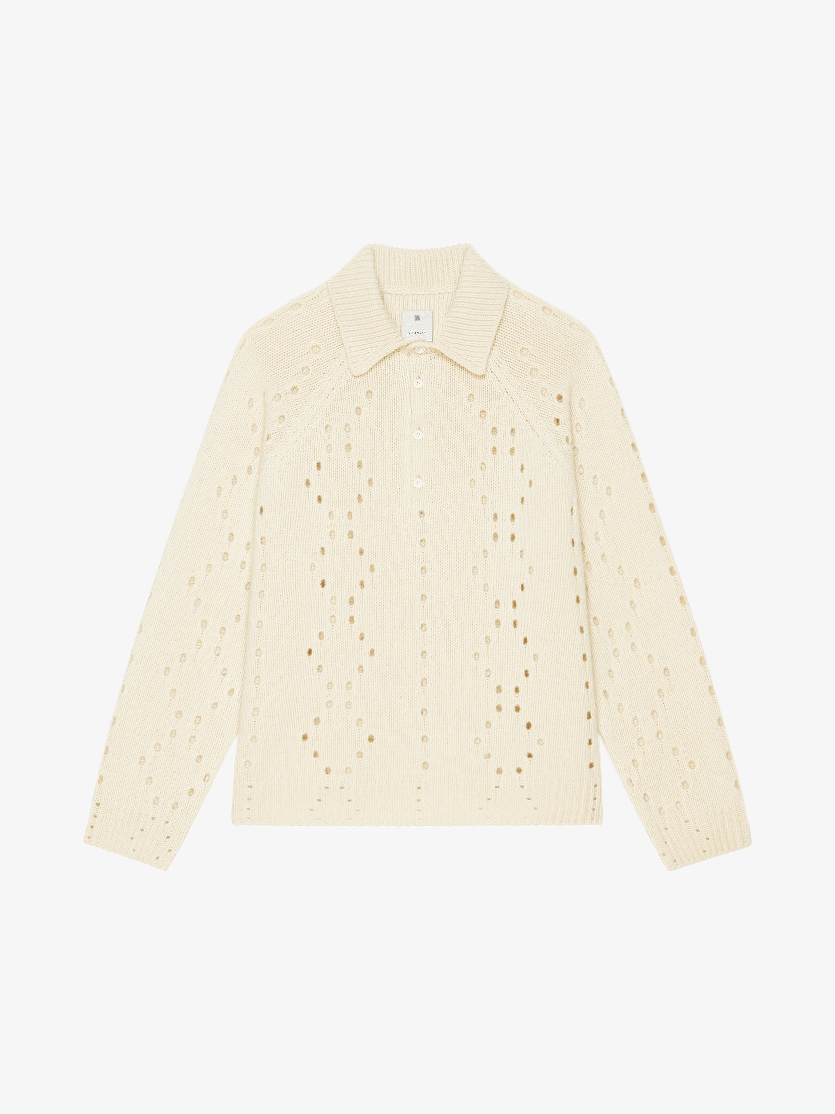Givenchy - Pull Oversize En Laine - Blanc - pour Homme - Taille : S