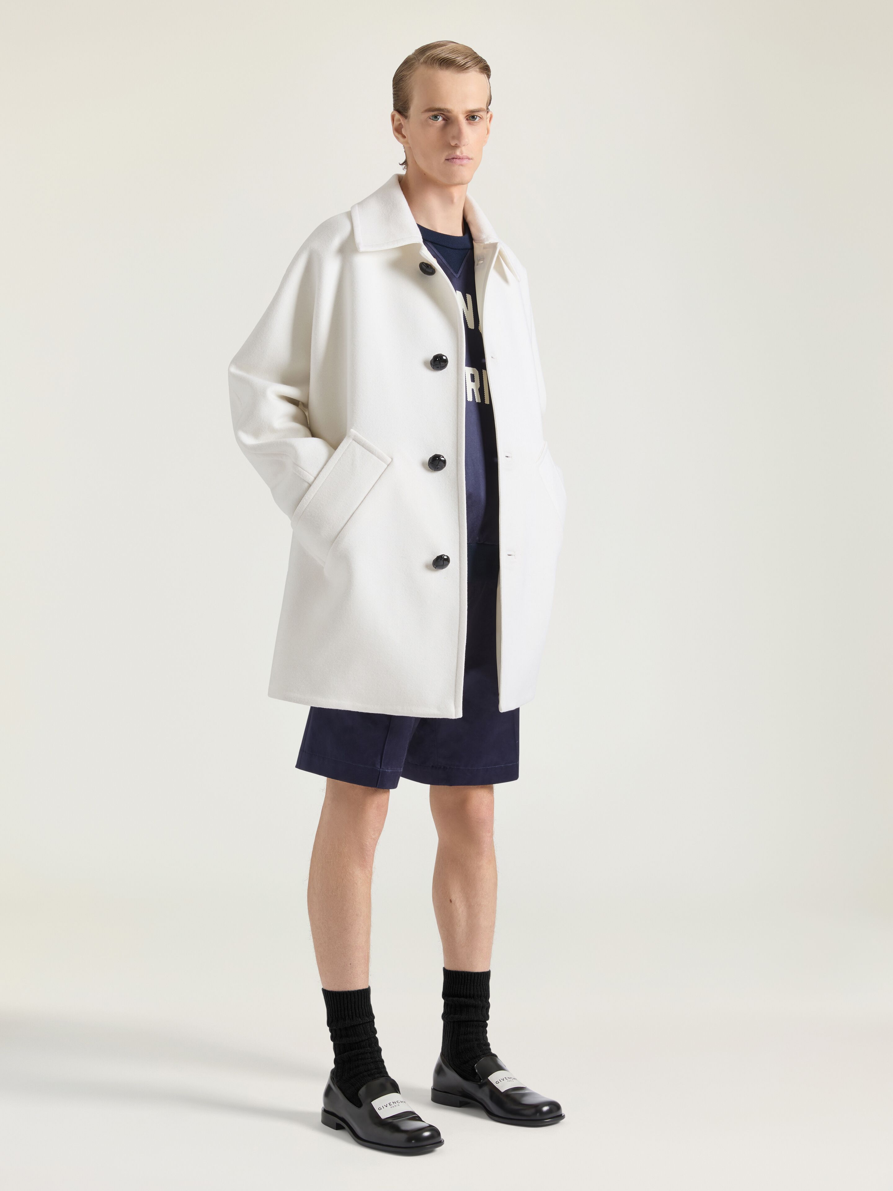 Couture Seam jacket in wool in - ivory | Givenchy US