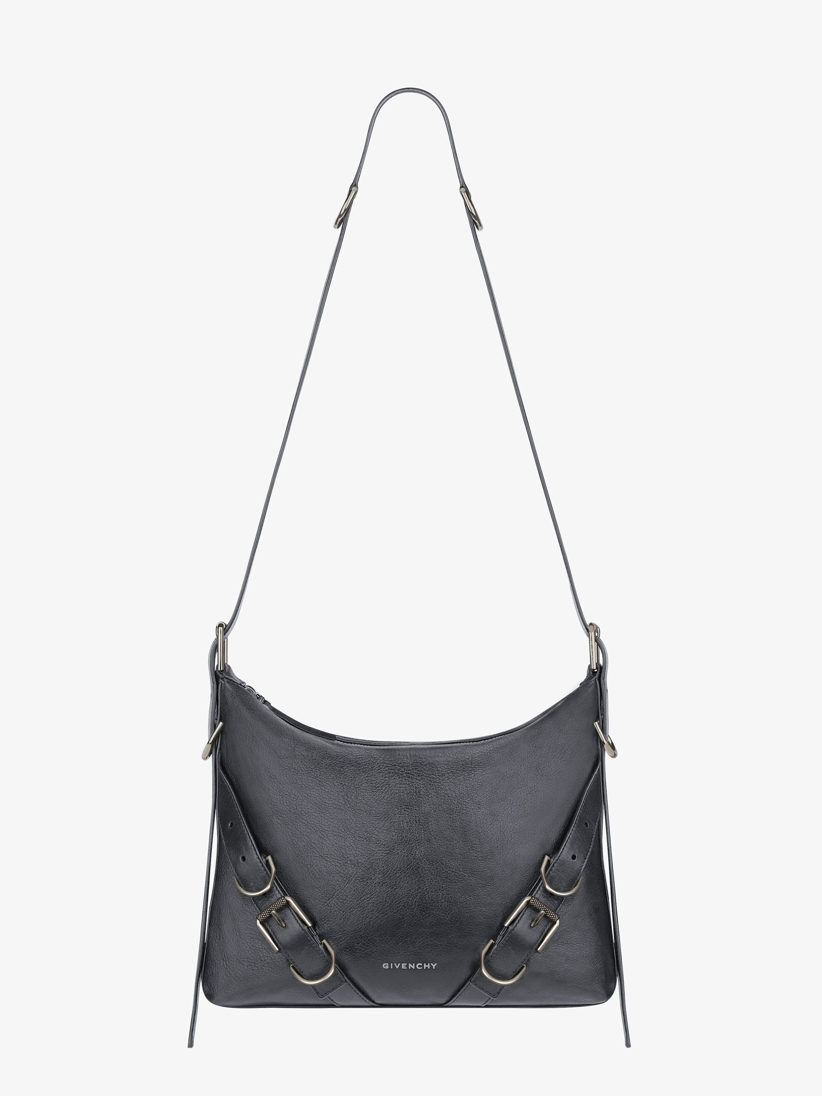 Shop Givenchy Voyou Crossbody Bag In Grained Leather In Multicolor