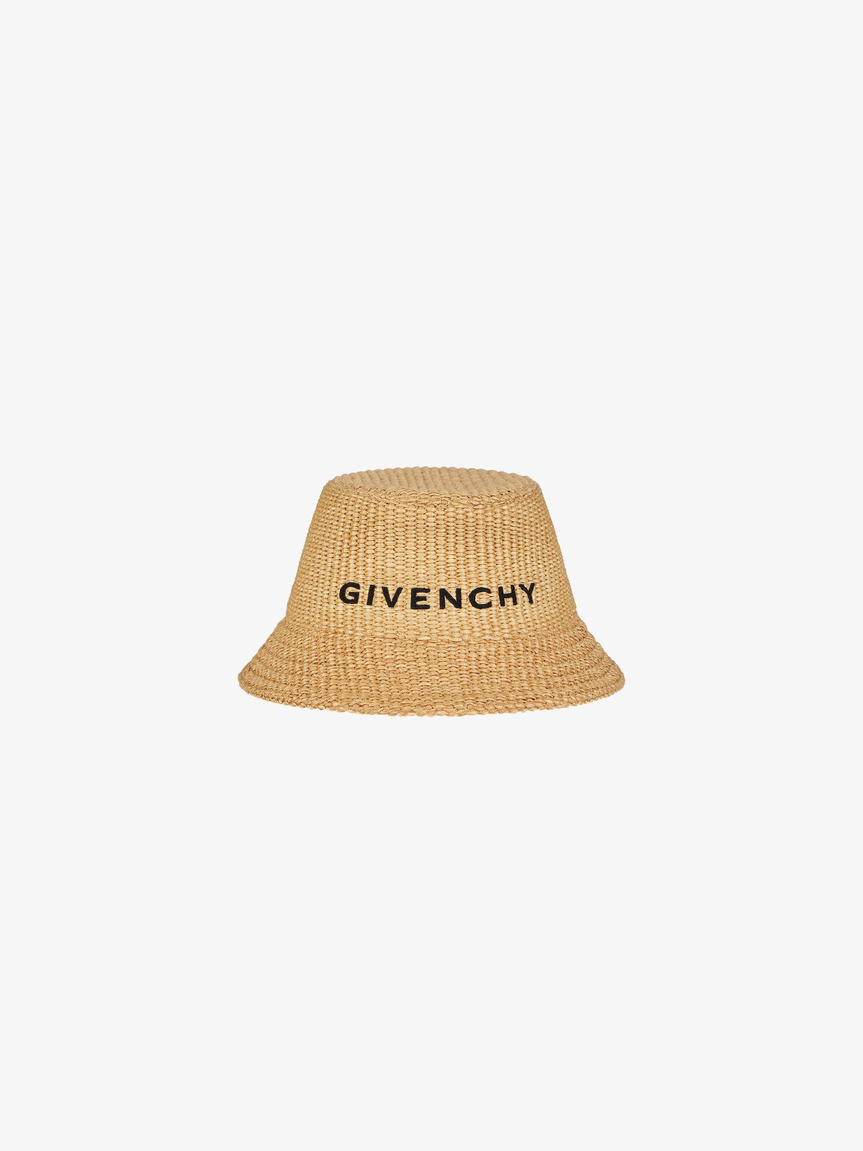 ブランドロゴ バケットハット ラフィア - ナチュラル | GIVENCHY JP