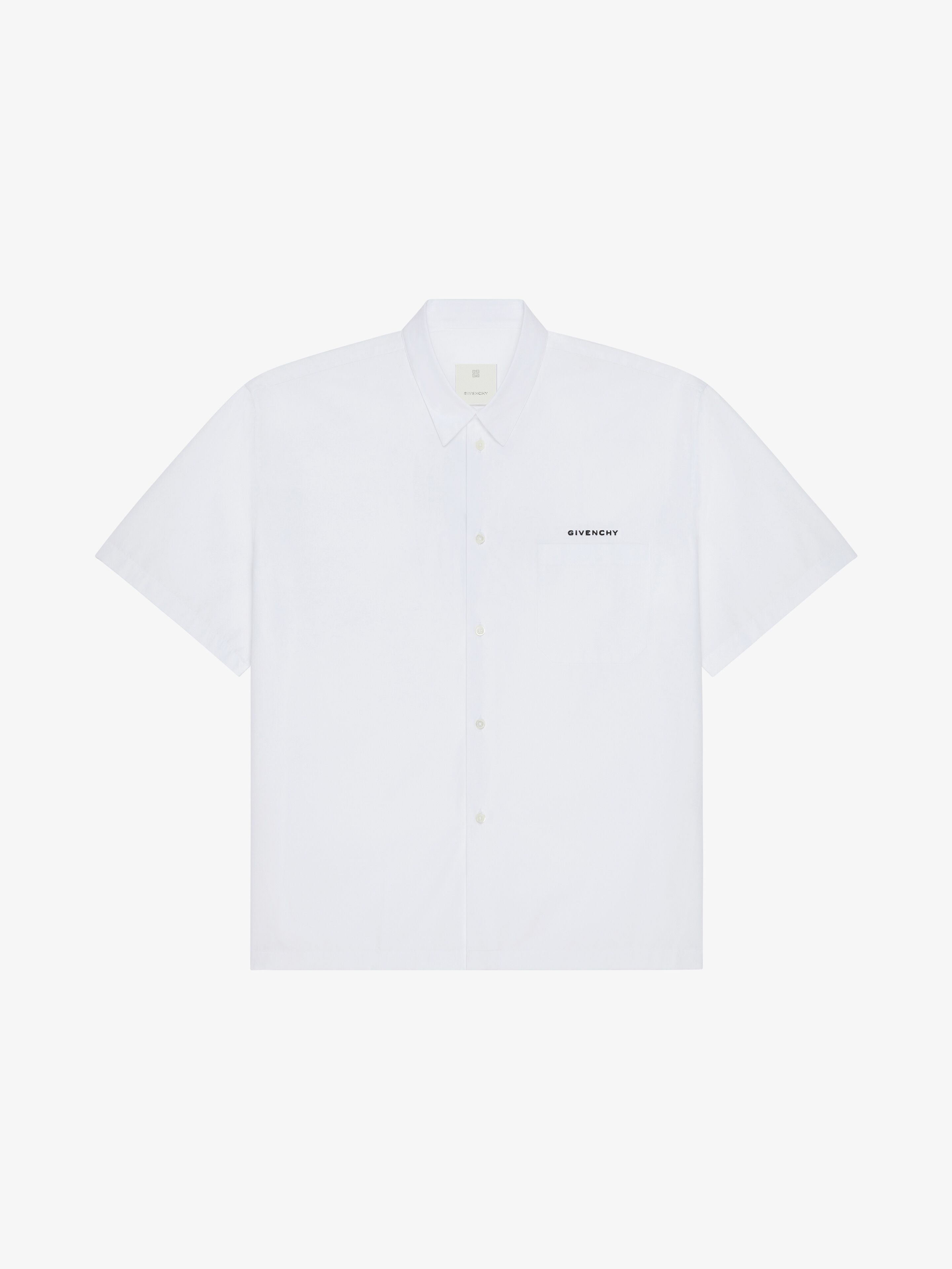 Shop Givenchy 4g Stars Shirt In Poplin In White