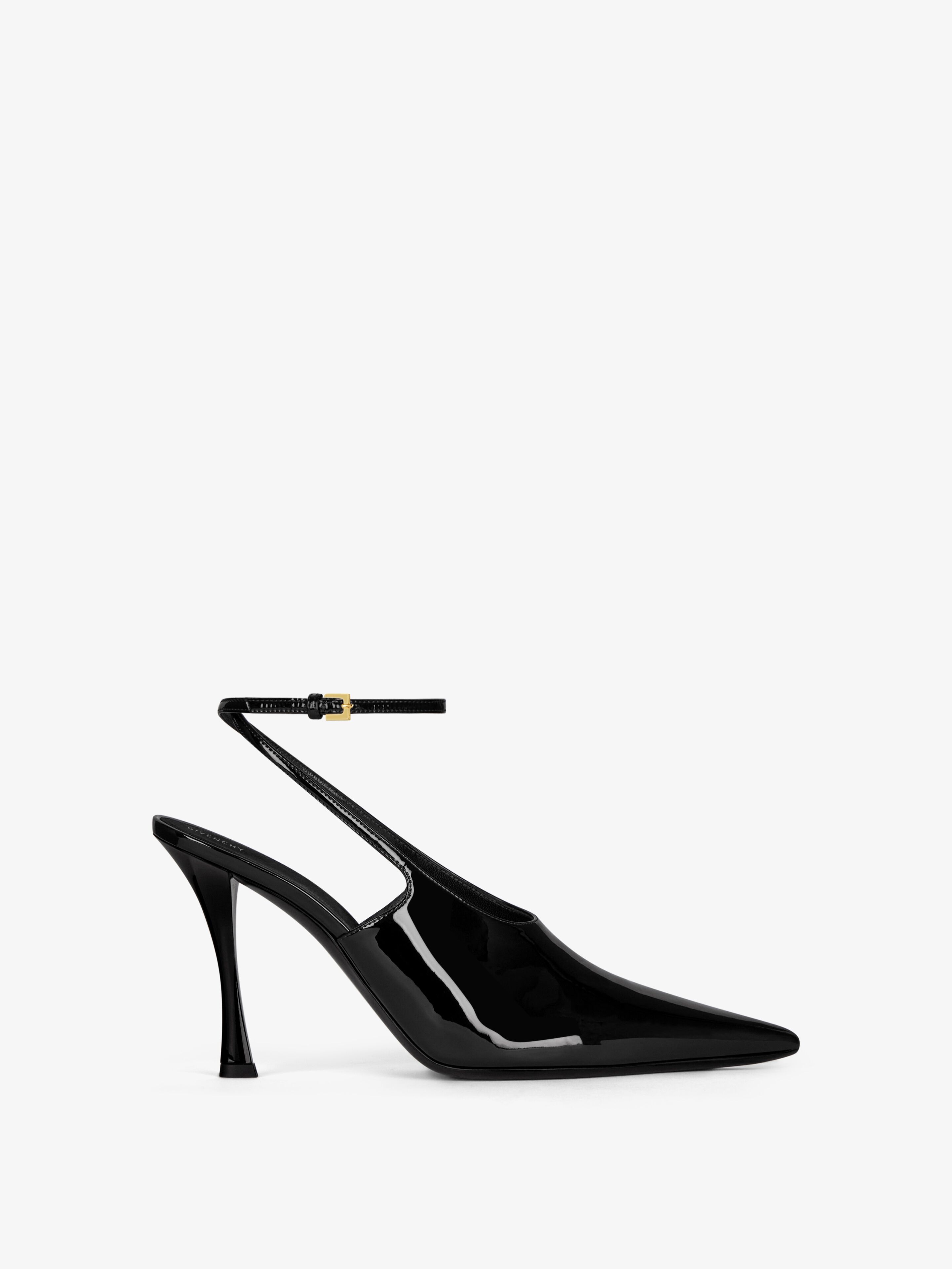 Shop Givenchy Show Slingbacks In Patent Leather In Black