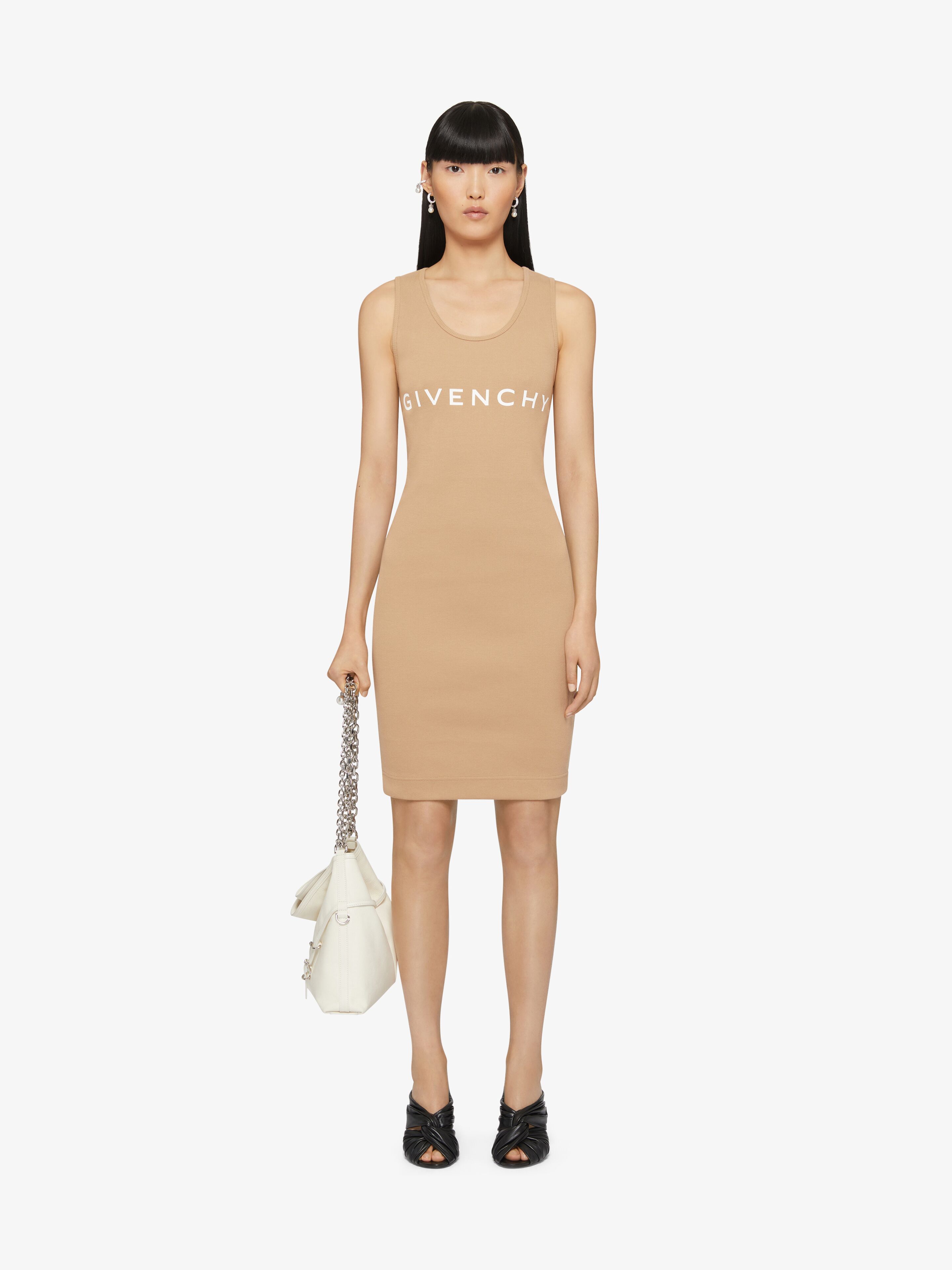 GIVENCHY Archetype tank dress in jersey - beige cappuccino