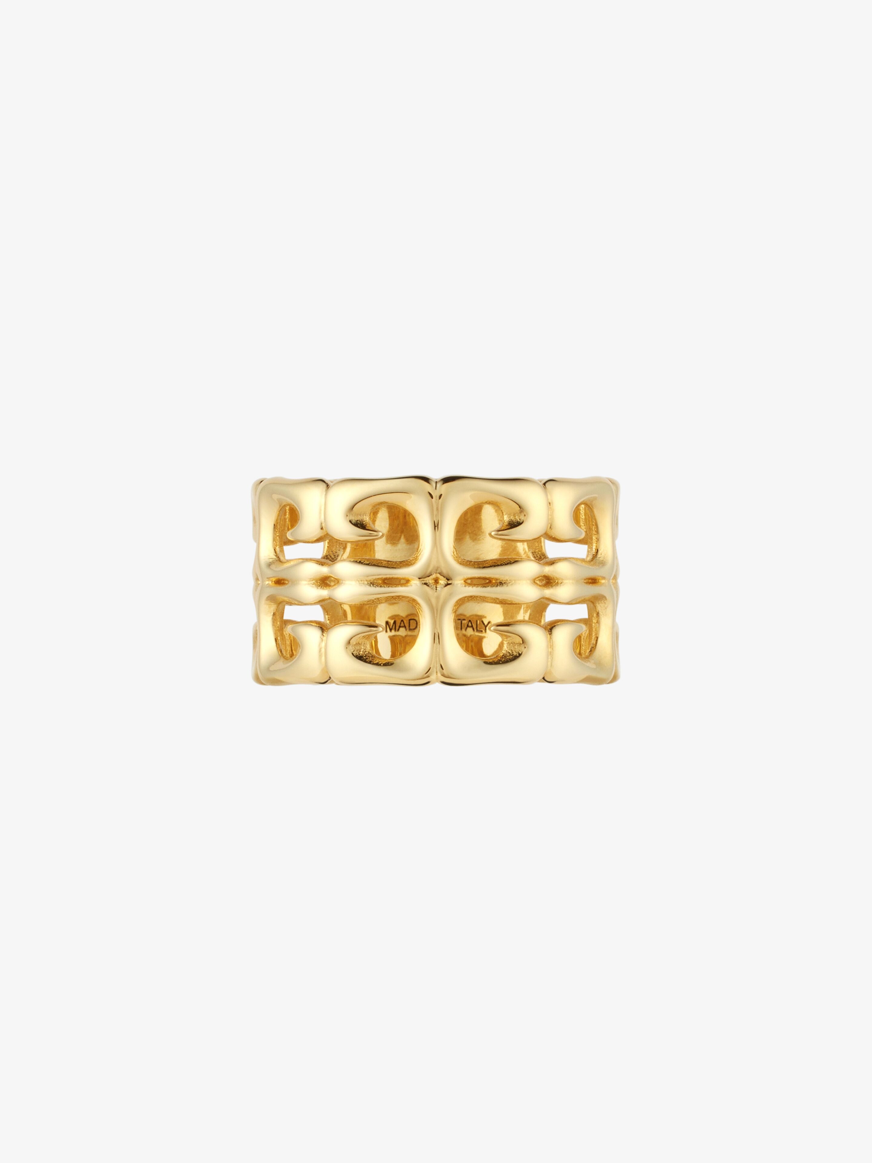 Shop Givenchy 4g Liquid Ring In Metal In Gold