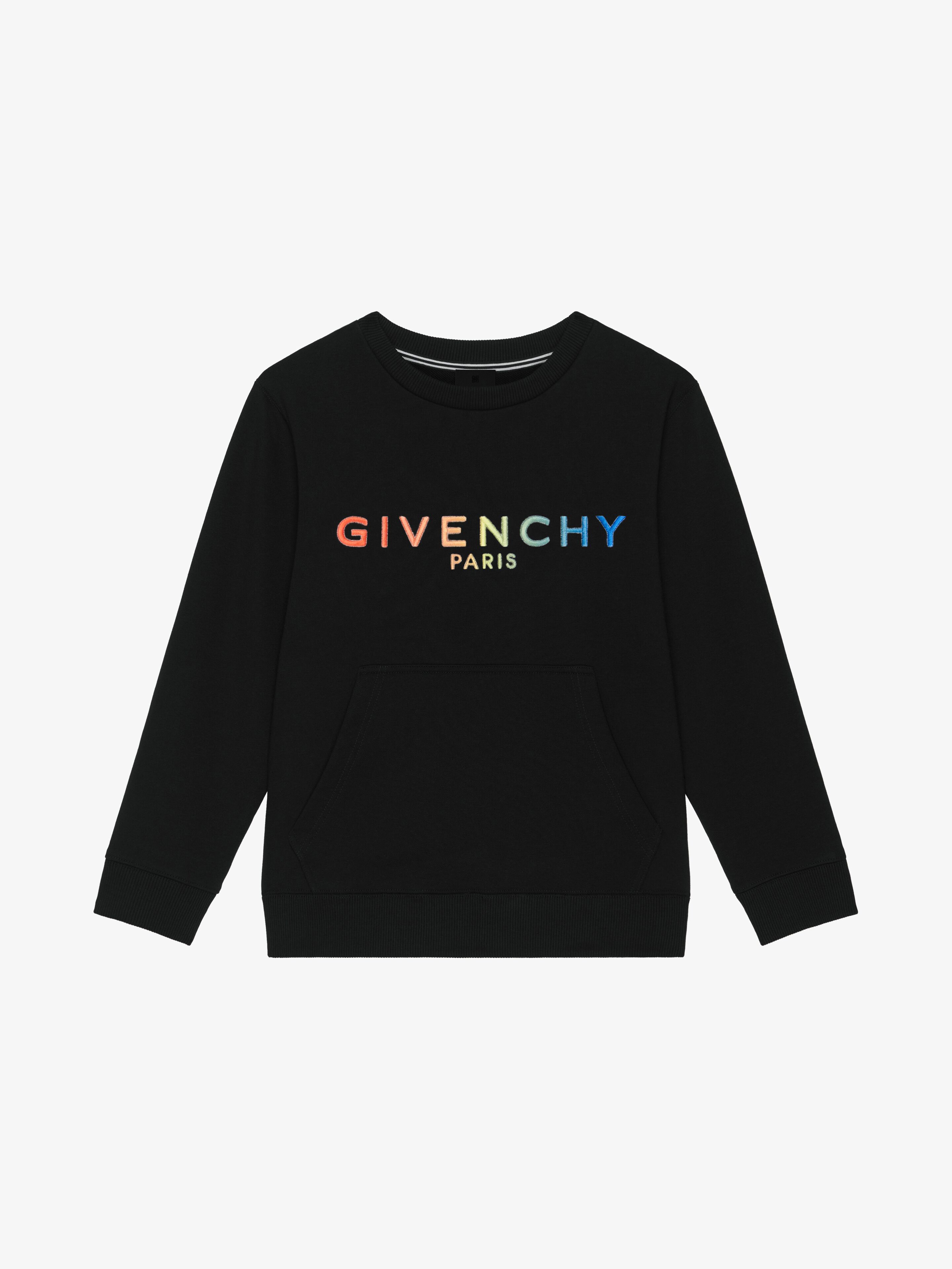 Givenchy - Sweatshirt In Embroidered Fleece - Black - unisex - Size: 6A