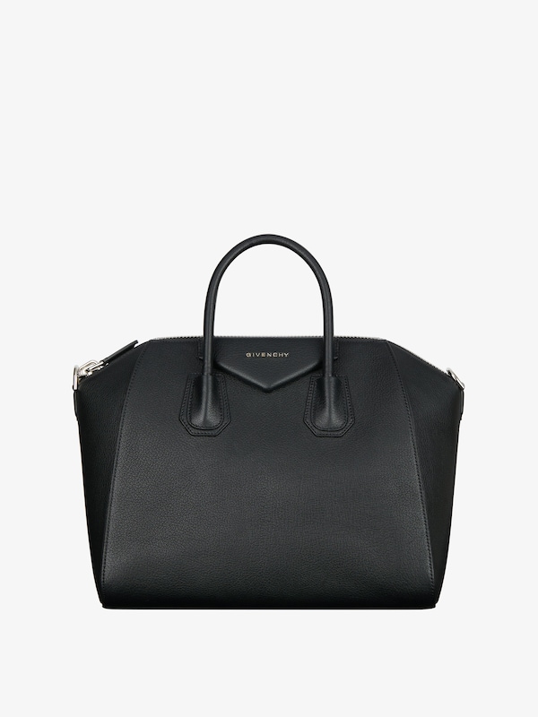 Medium Antigona bag in grained leather - black | Givenchy US