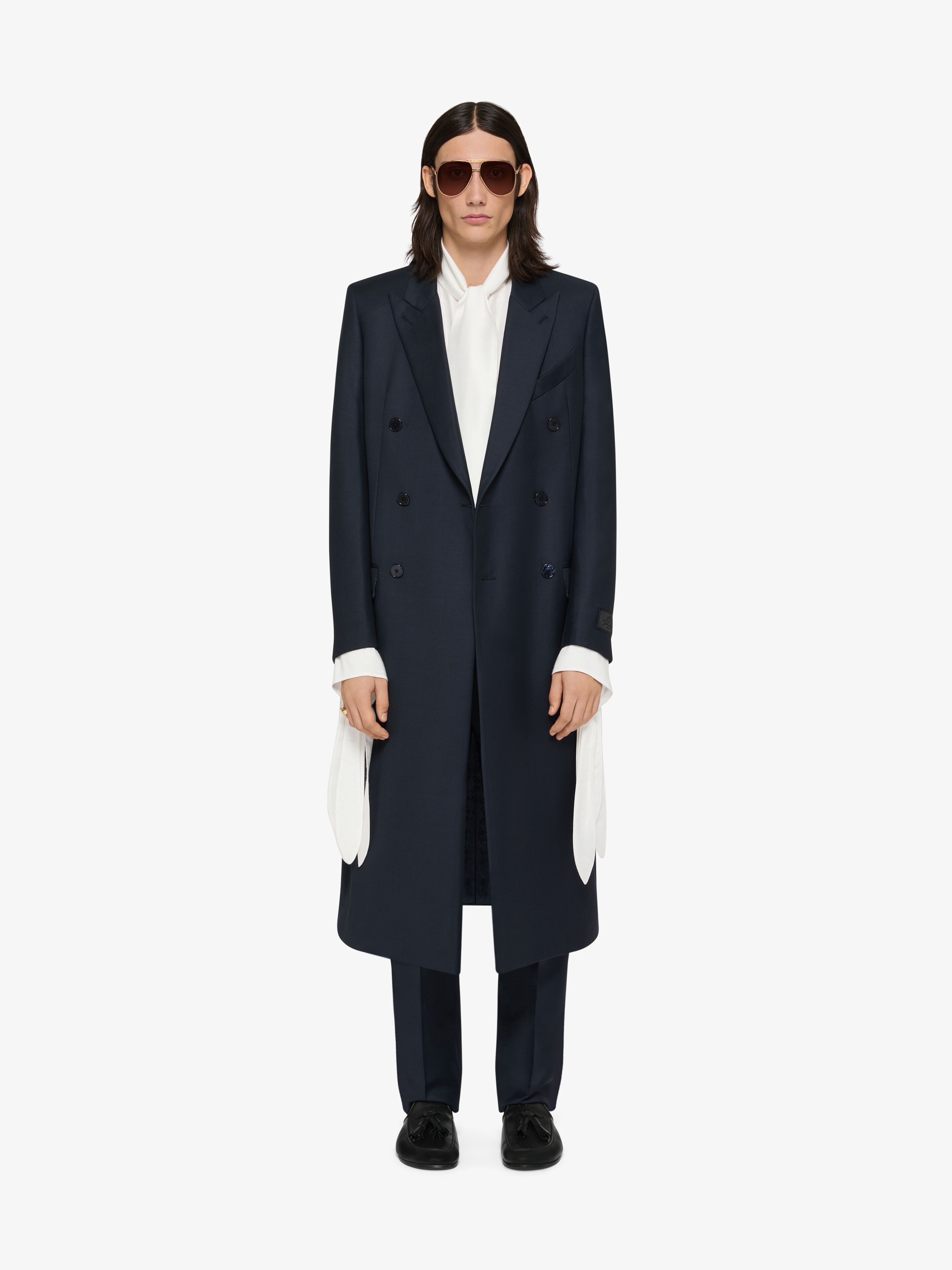 Coat in wool in - navy | Givenchy US Coat in wool in - navy | Givenchy US