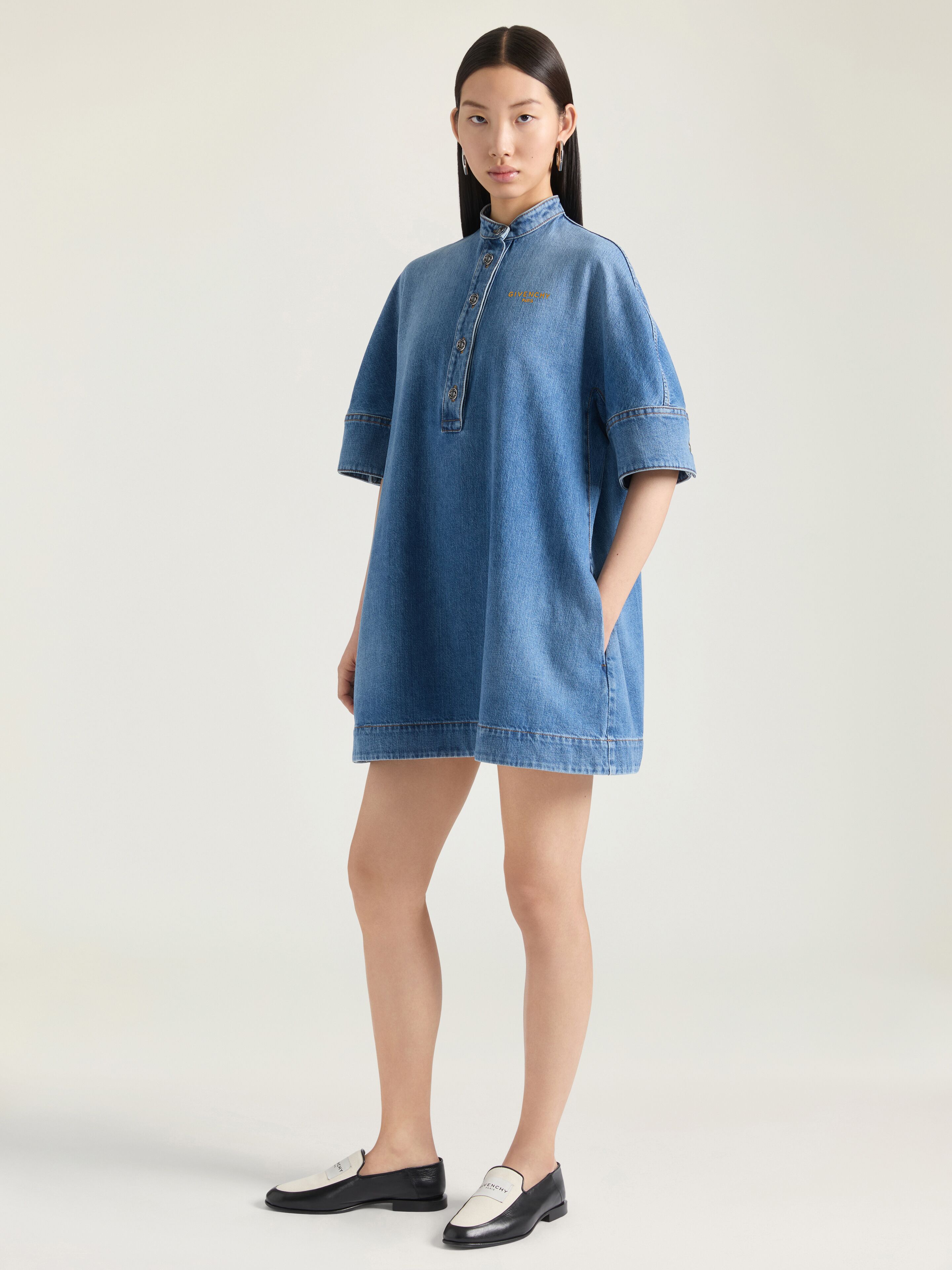 GIVENCHY ジバンシィ Denim dress デニム ワンピース ブルー Givenchy Denim Midi Shirtdress | Nordstrom
