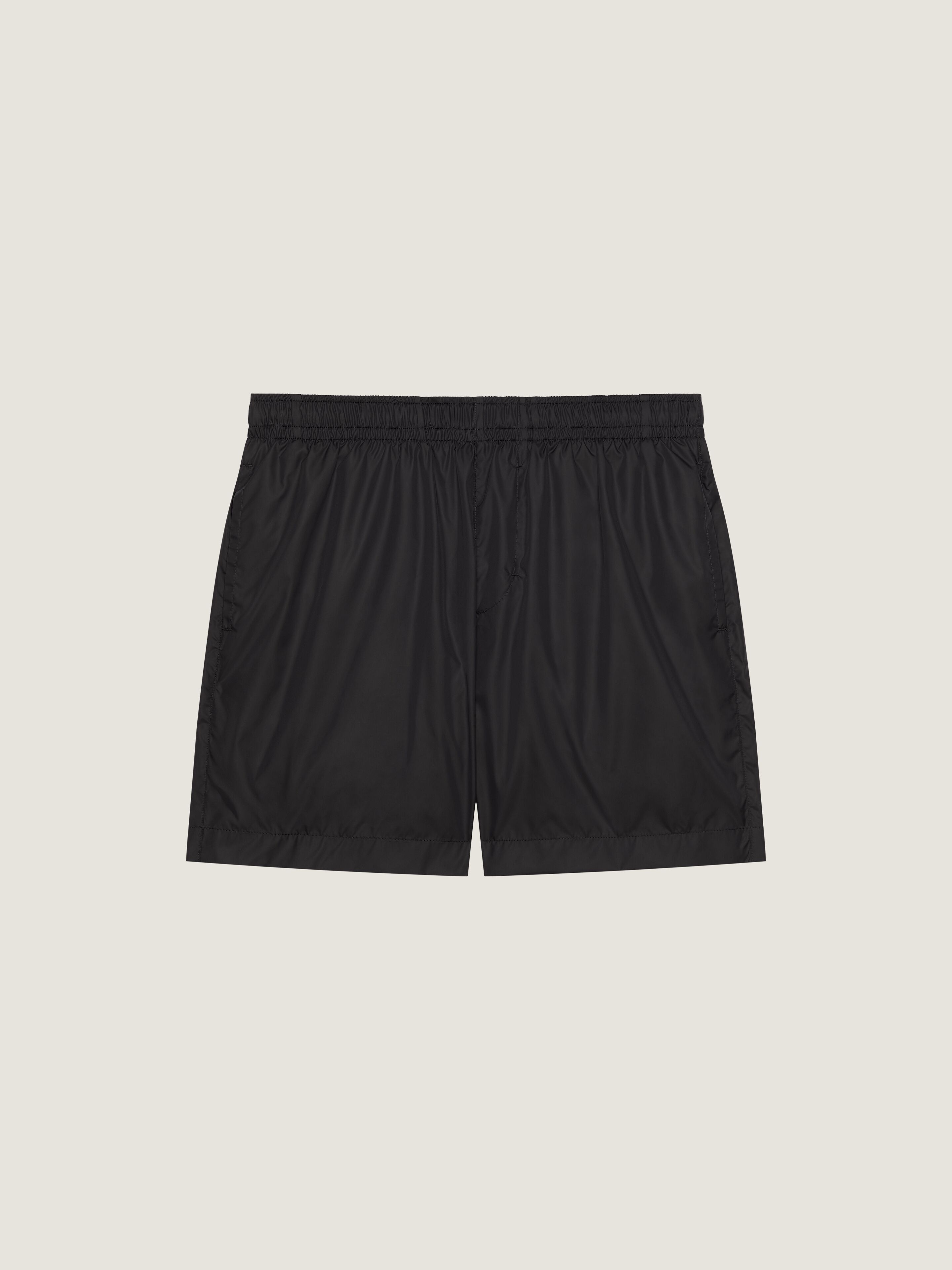Swim shorts with GIVENCHY patch in - black | Givenchy US