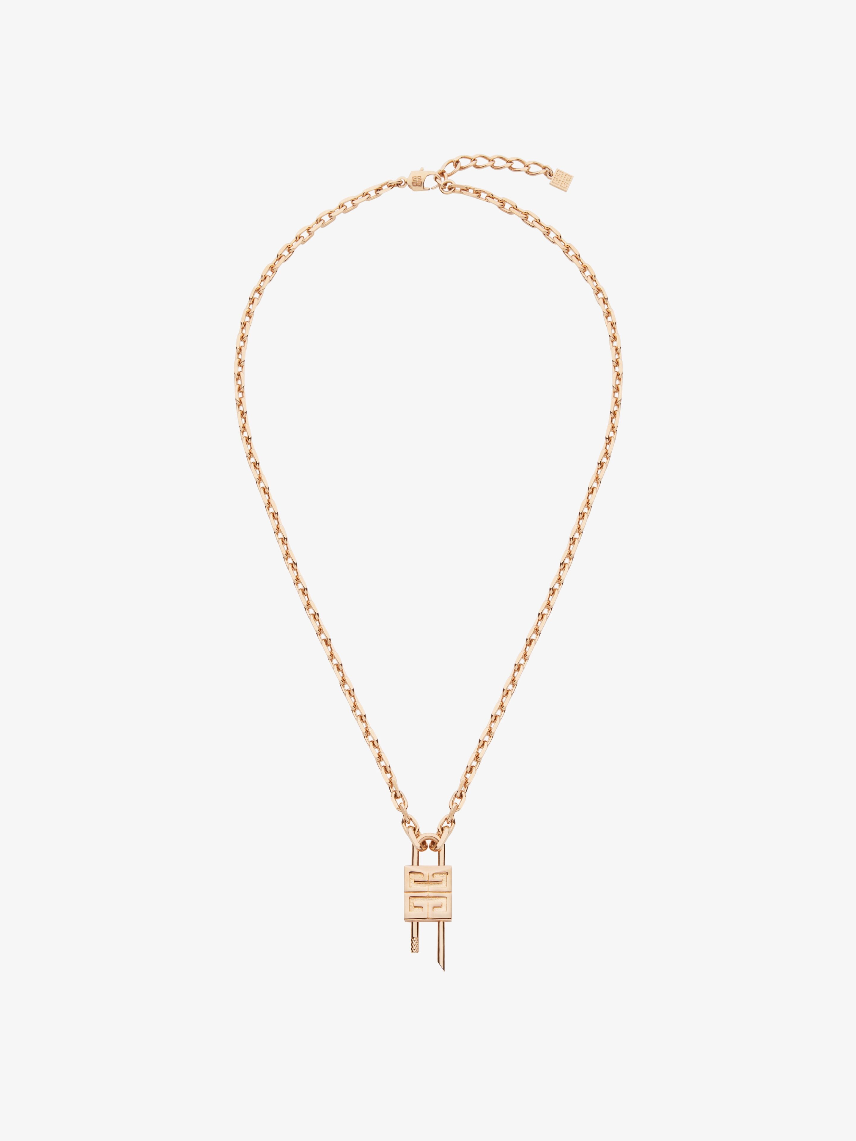 Shop Givenchy Collier Lock Mini En Métal In Multicolor