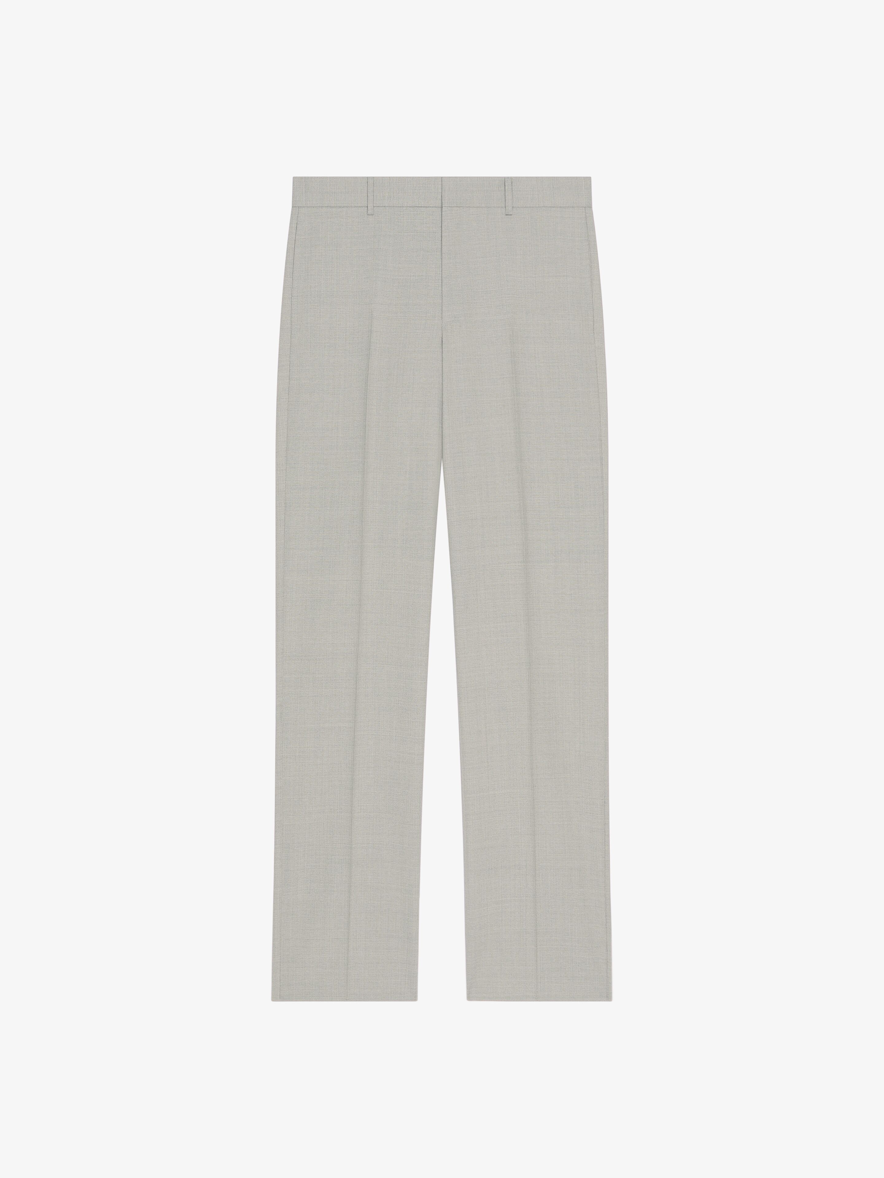 Shop Givenchy Pantalon De Costume En Laine In Cloud Grey