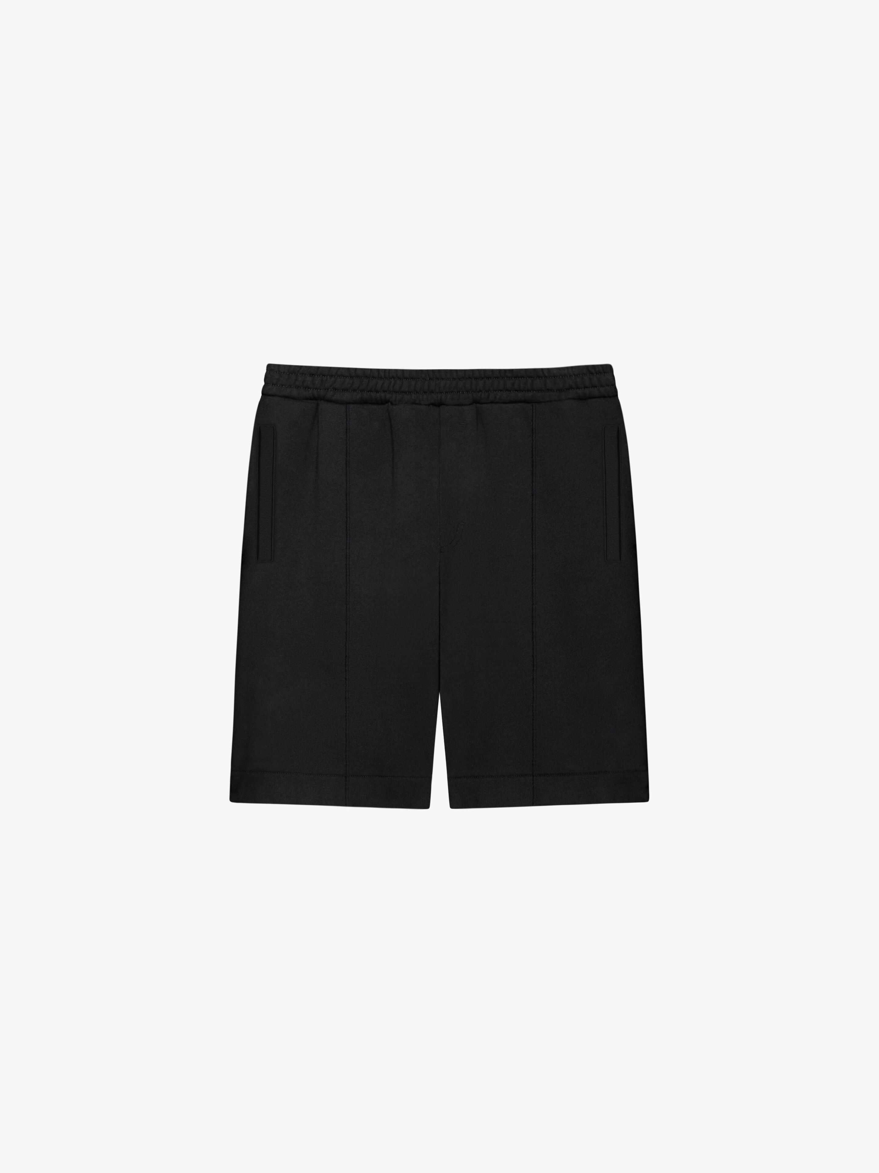 Shop Givenchy Bermuda Shorts In Fleece In Black