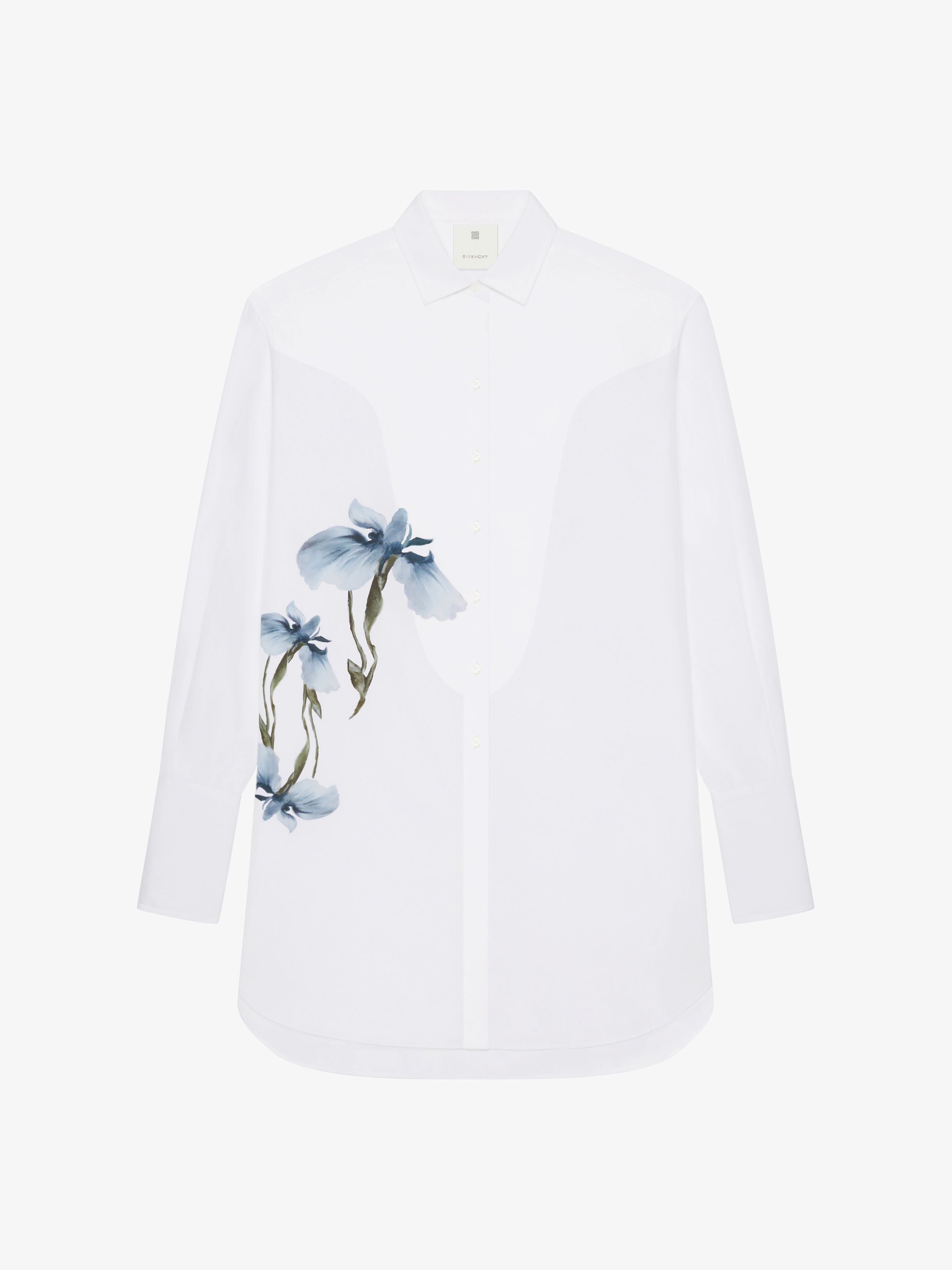 Givenchy Printed Shirt In Poplin White Women 38