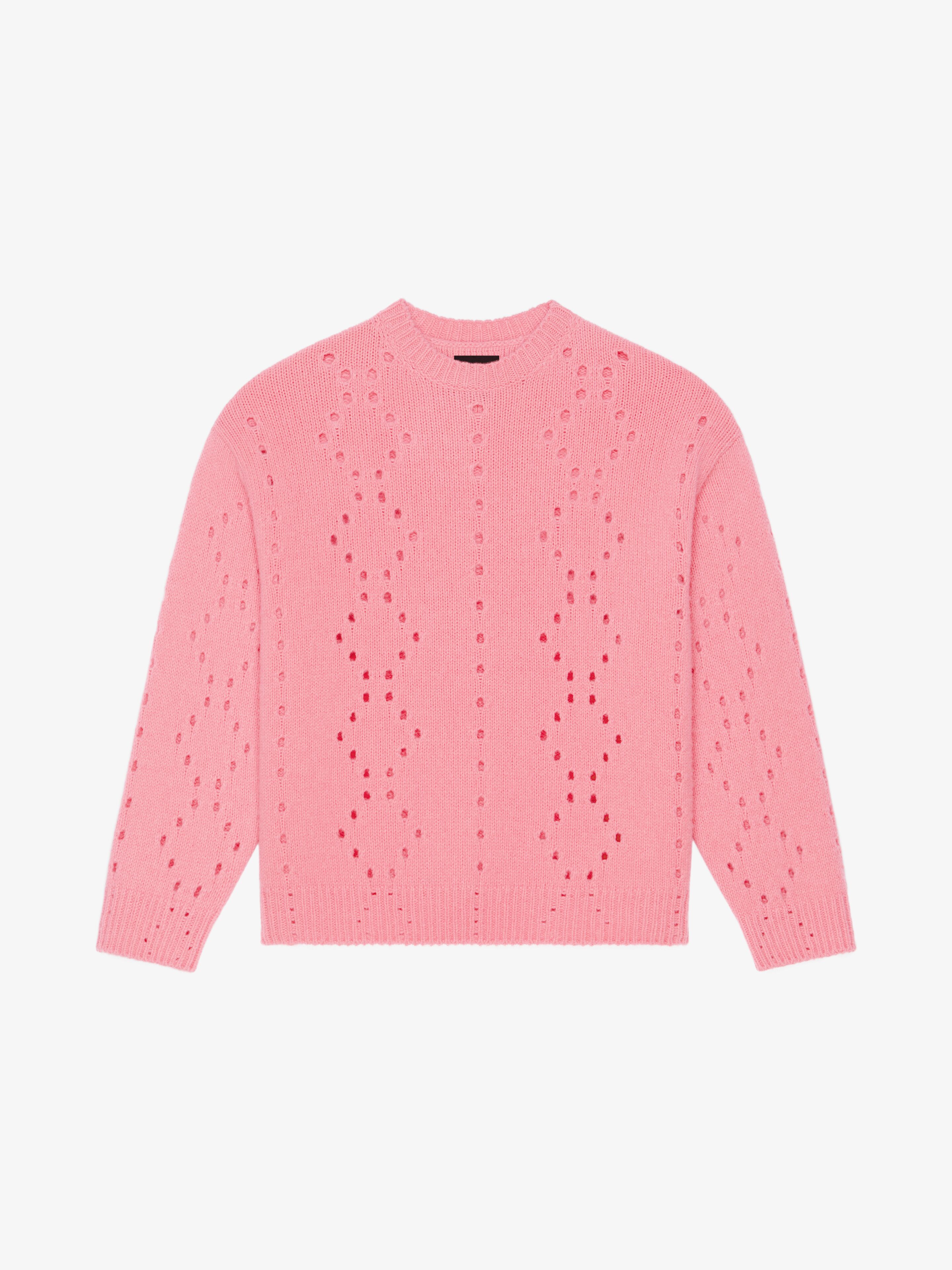 Shop Givenchy Oversized Sweater In Wool In Flamingo