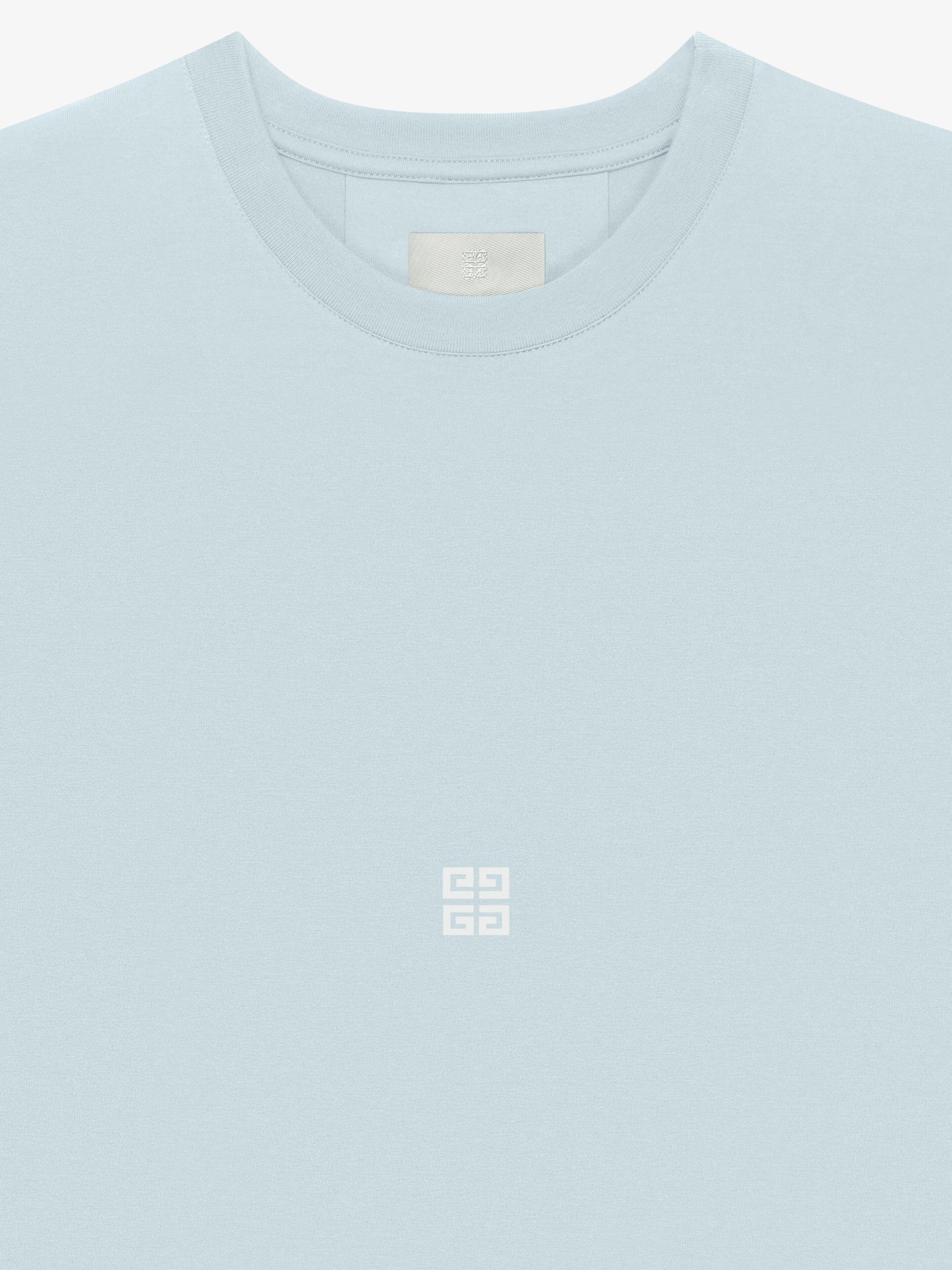 【GIVENCHY】LOGO T-SHIRT Givenchy 4G Multicolor Slim-fit Cotton t-Shirt, Black (US