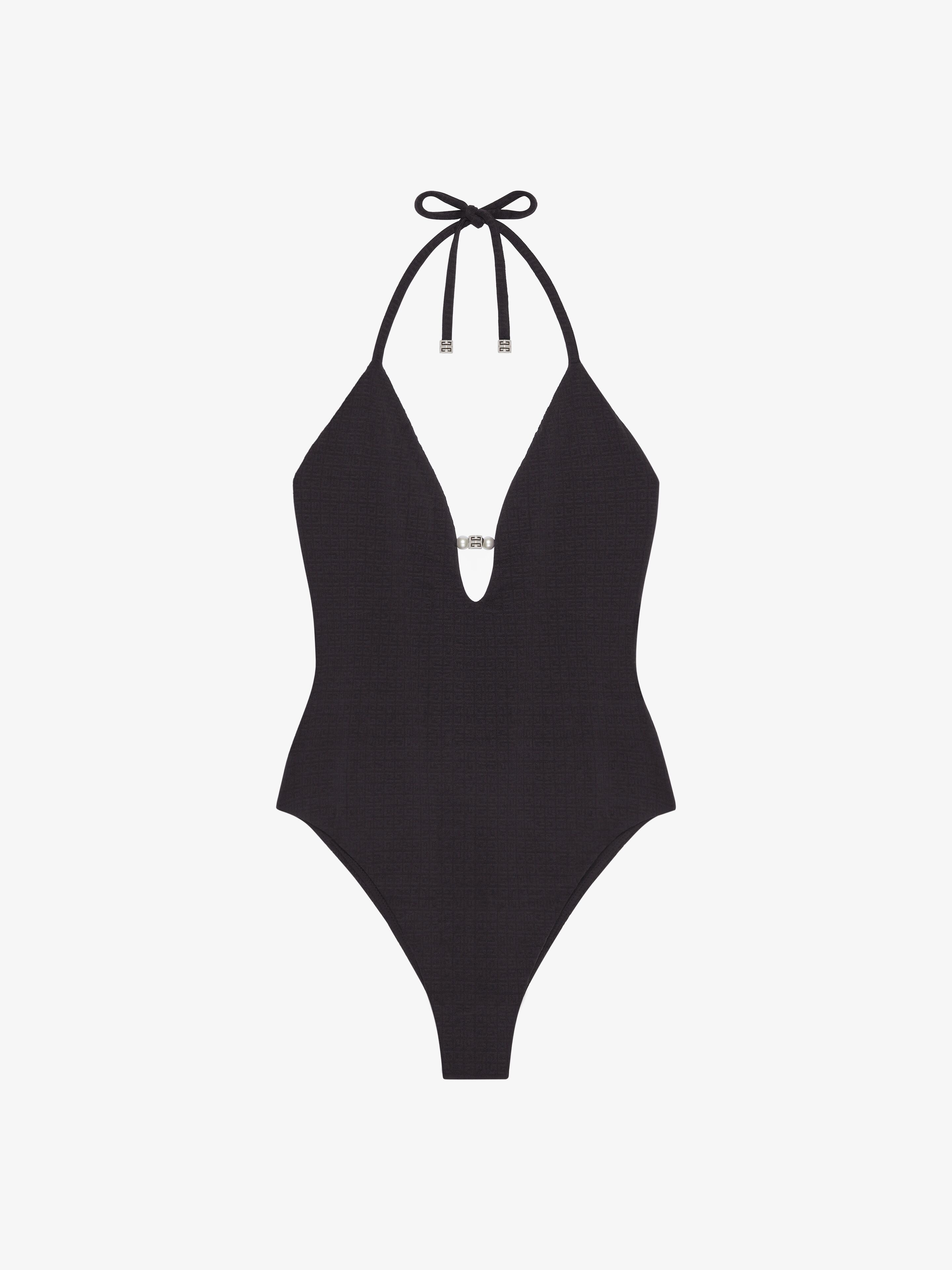 Shop Givenchy One-piece 4g Swimsuit With Pearls