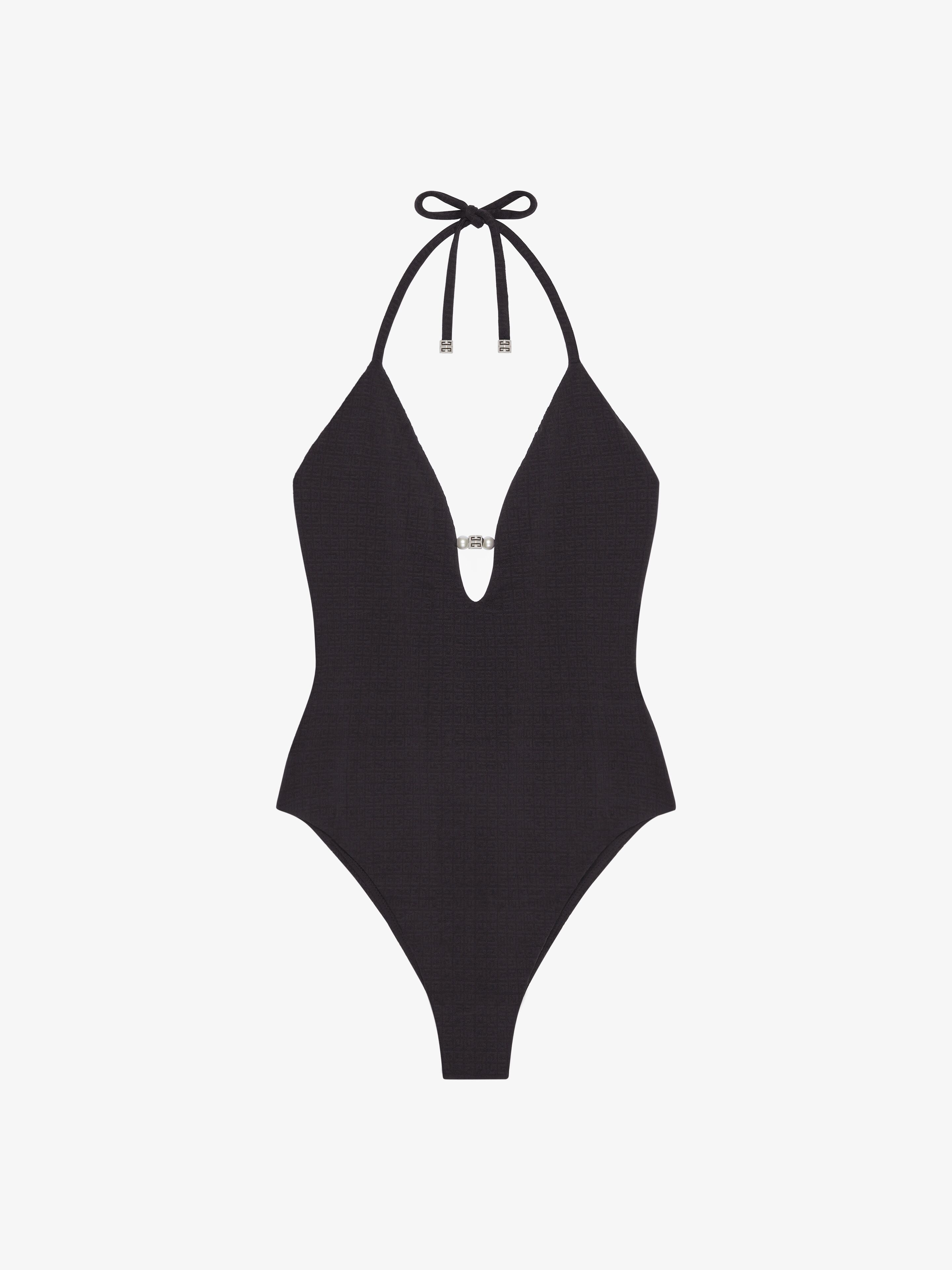 Givenchy - Maillot De Bain Une Pièce 4G Avec Perles - Noir - pour Femme - Taille : S