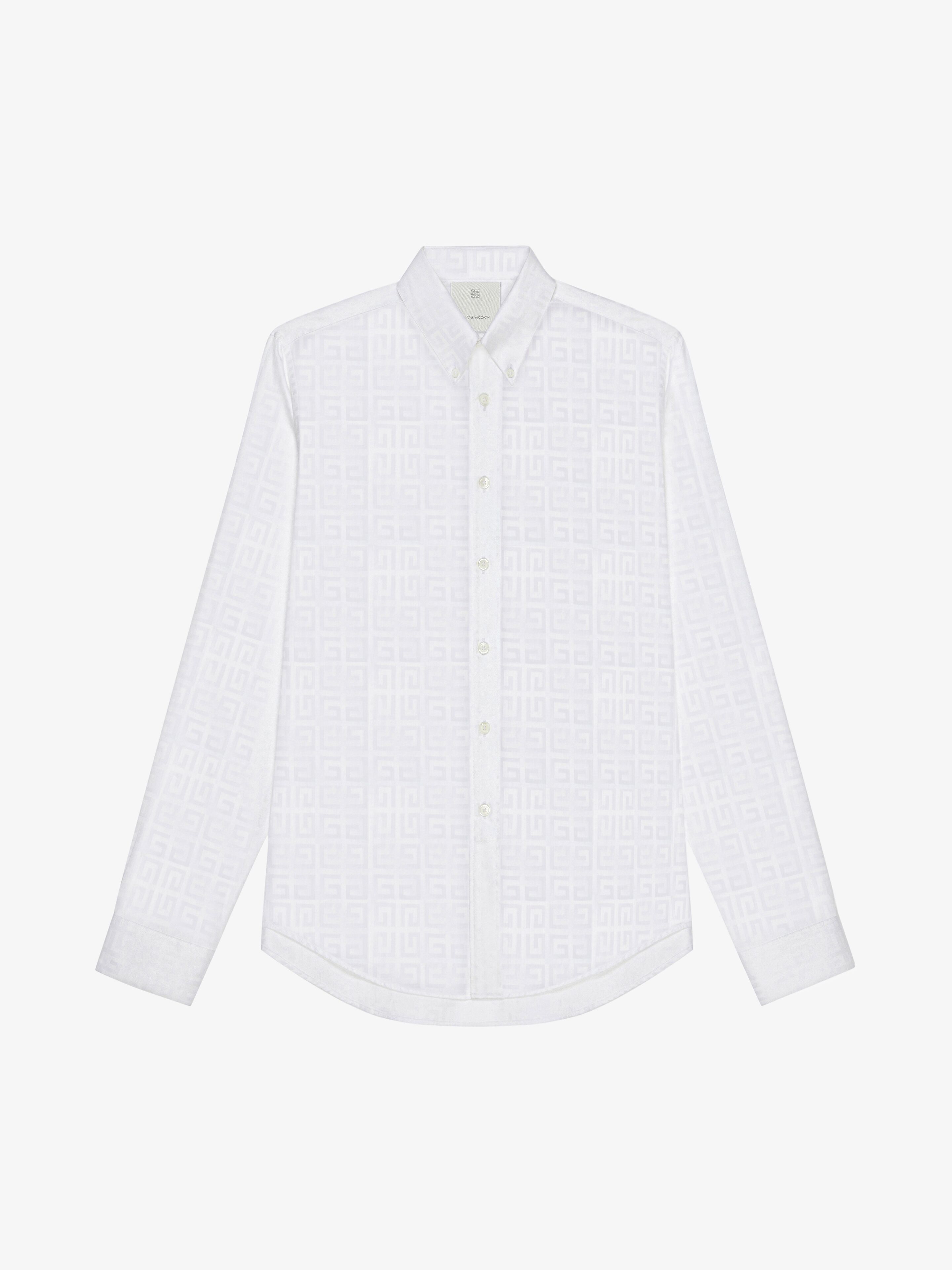 Shop Givenchy Shirt In 4g Cotton In White