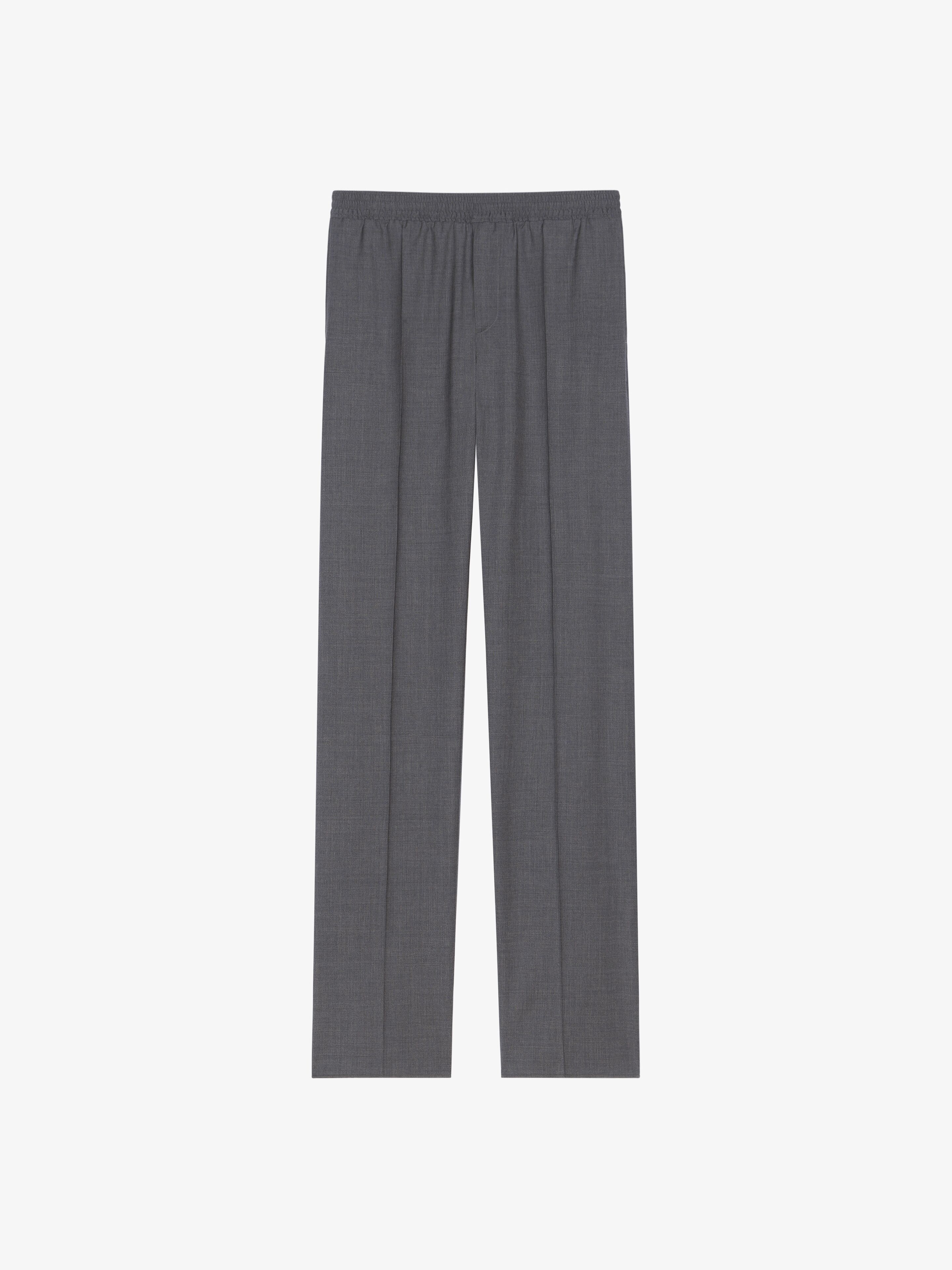 Shop Givenchy Slim Fit Jogger Pants In Wool In Medium Grey
