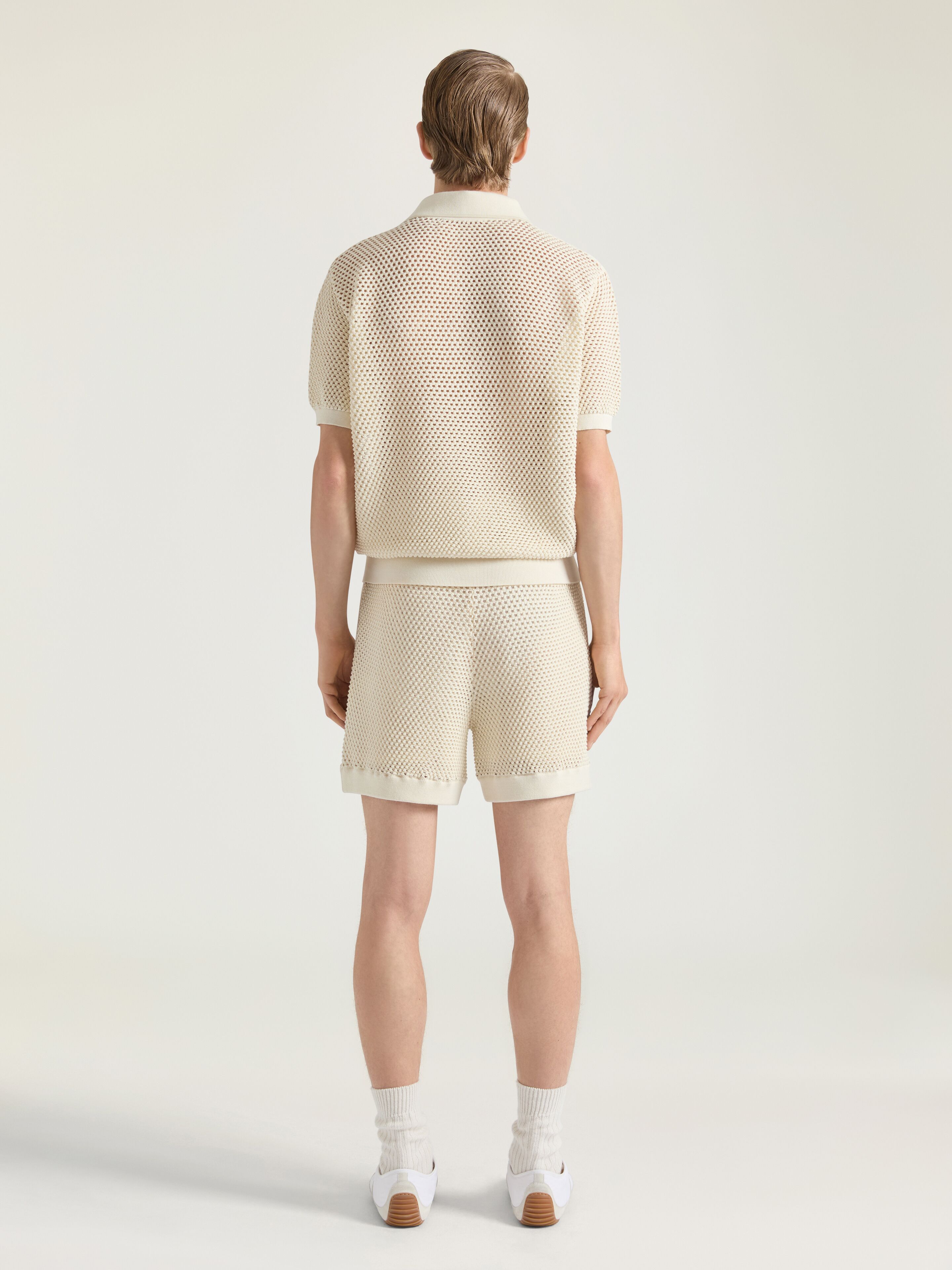 【SCENERITY】Embroidered Lettering Bermuda Pants Embroidered Lettering Bermuda Pants - SCENERITY