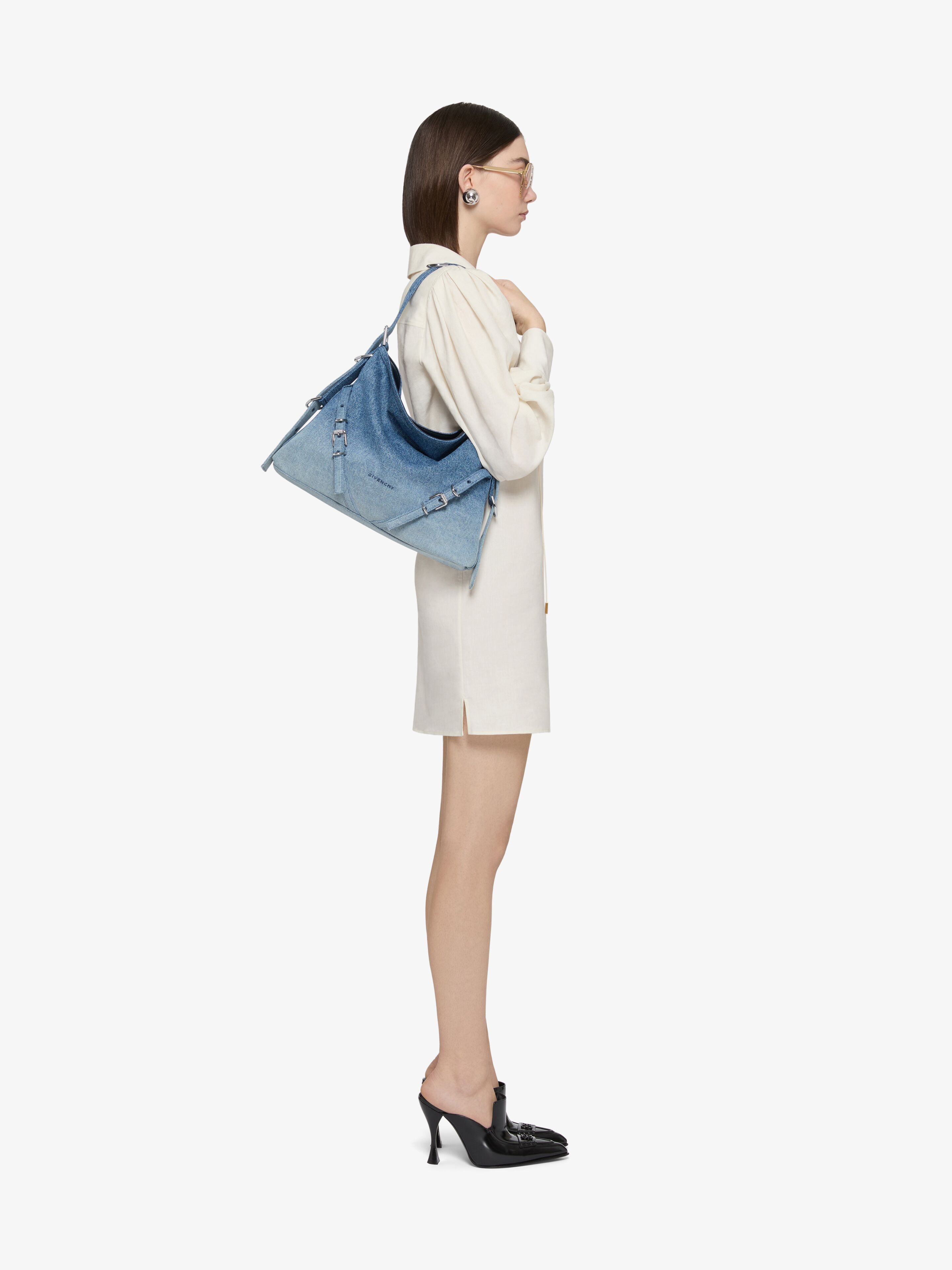 ショルダーバッグ・ポシェット GIVENCHY Woman Shoulder bag Blue BB50SSB285 420 GIVENCHY Blue Cotton Shoulder Bag