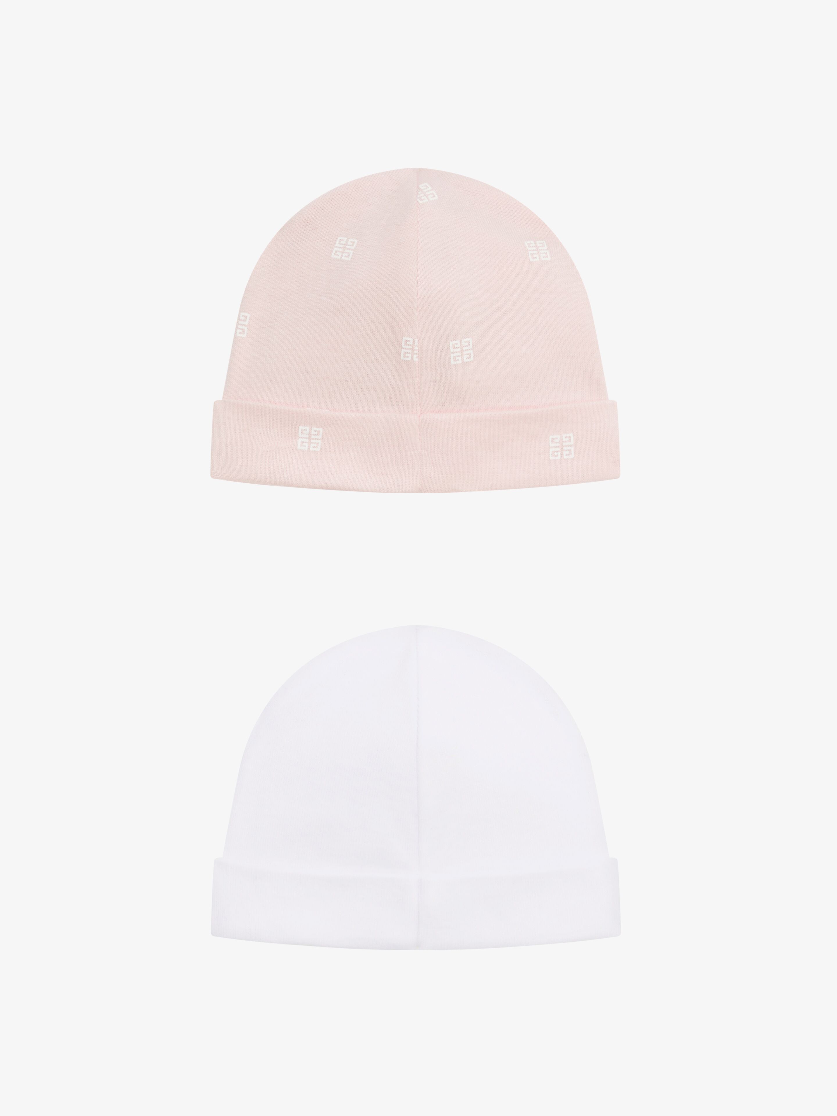 Givenchy - Coffret Cadeau De Deux Bonnets En Tricot - Blanc - Unisex - Taille : 42