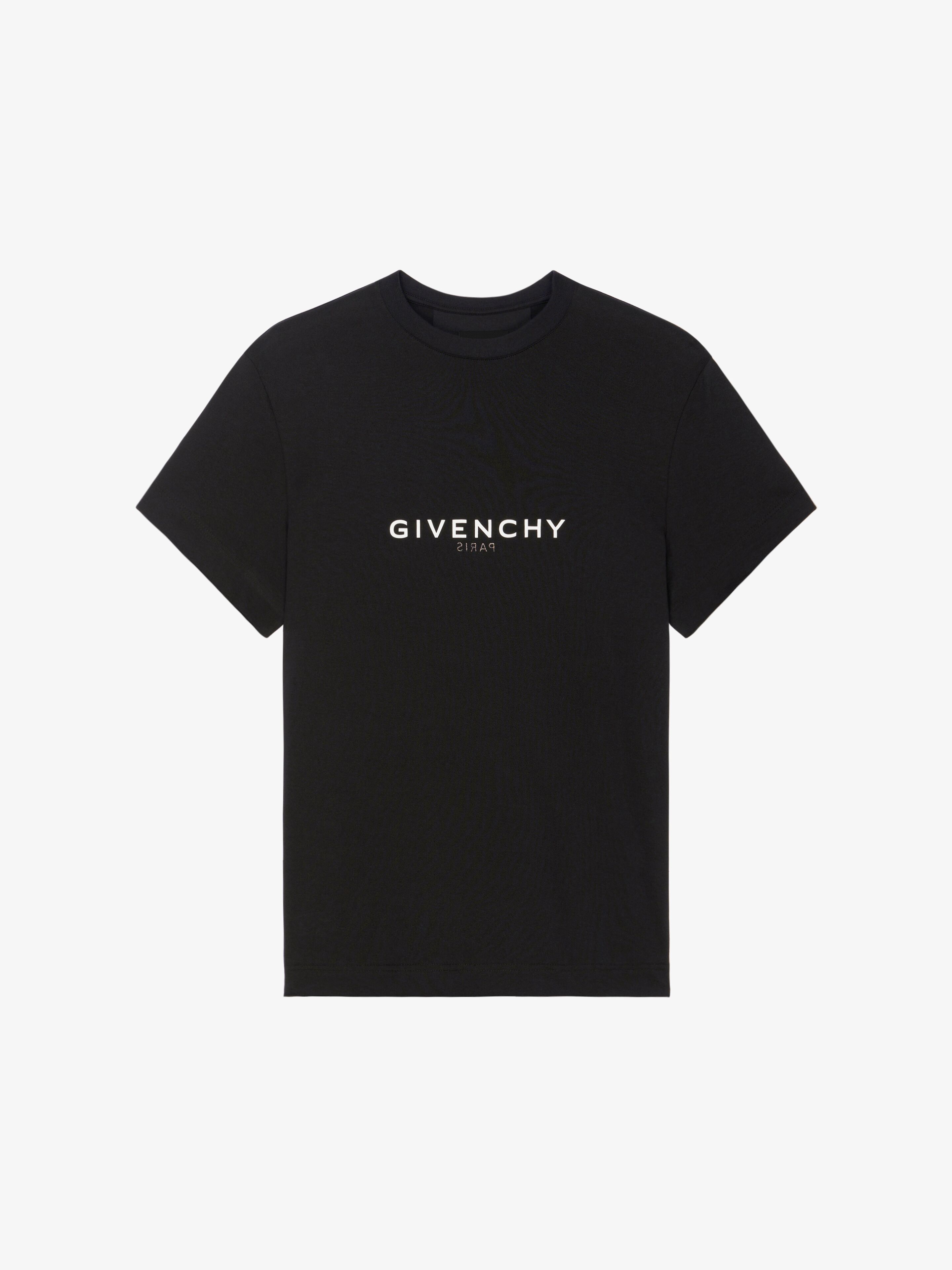 Shop Givenchy Reverse T-shirt In Cotton In Black