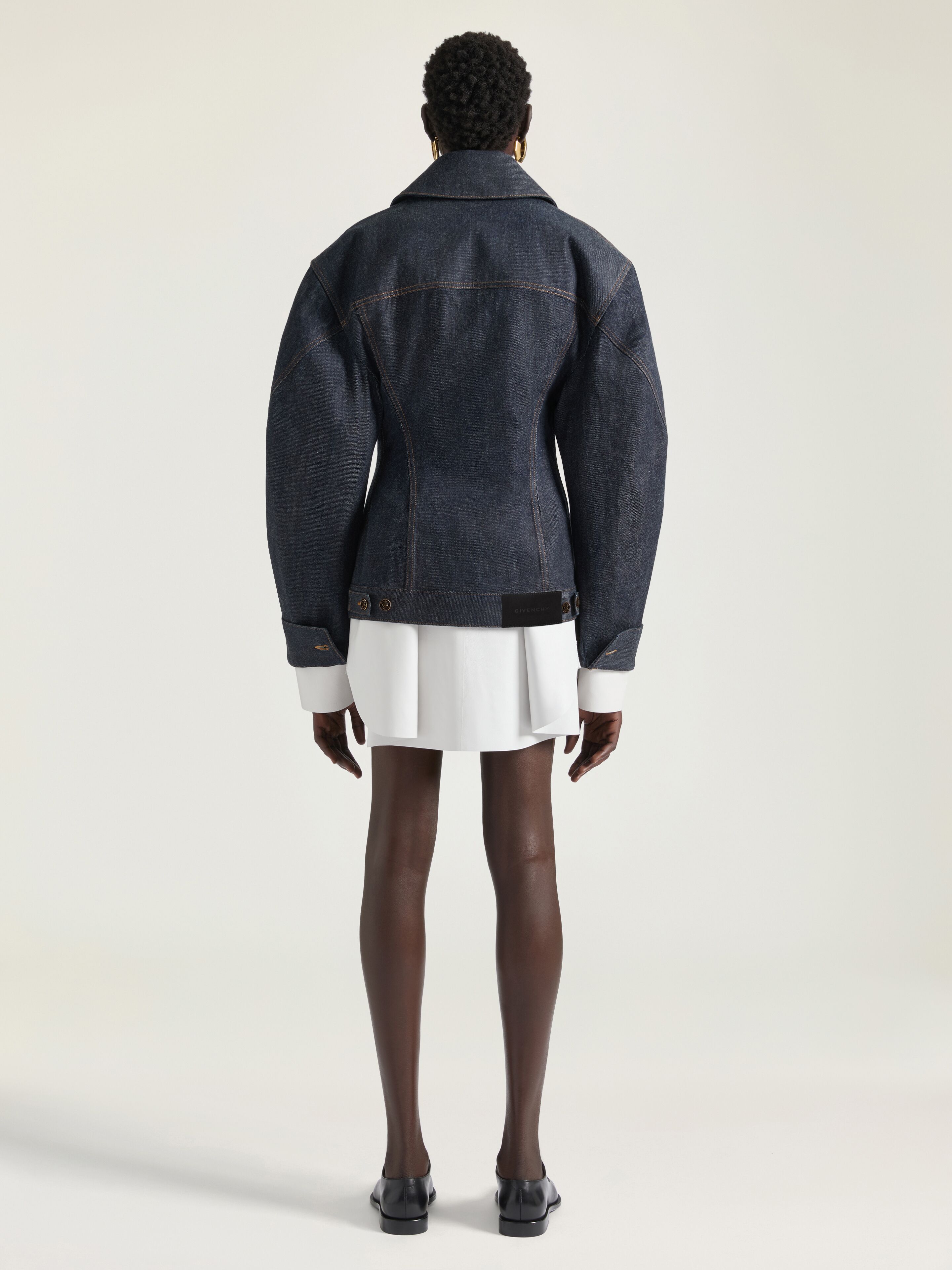 Cinched jacket in raw denim in - dark blue | Givenchy ES