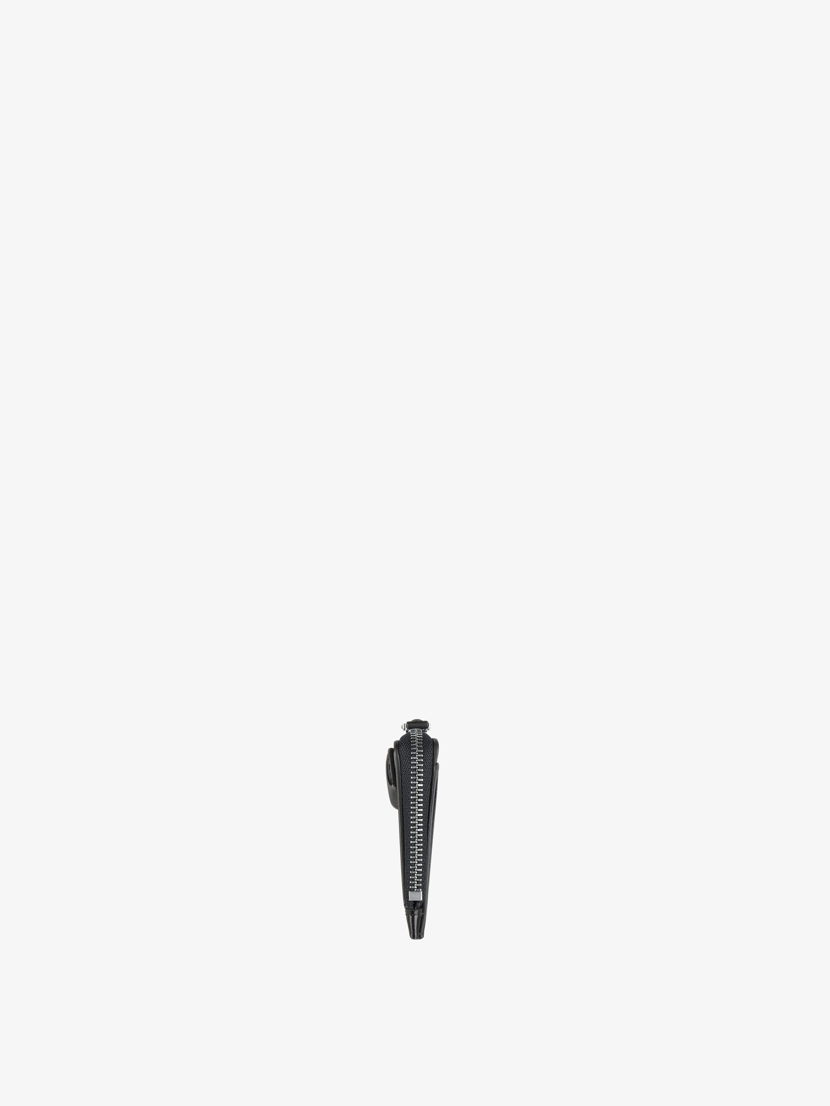 지방시 박스 가죽 소재의 안티고나 지퍼 카드 홀더 BB60KEB00D-001