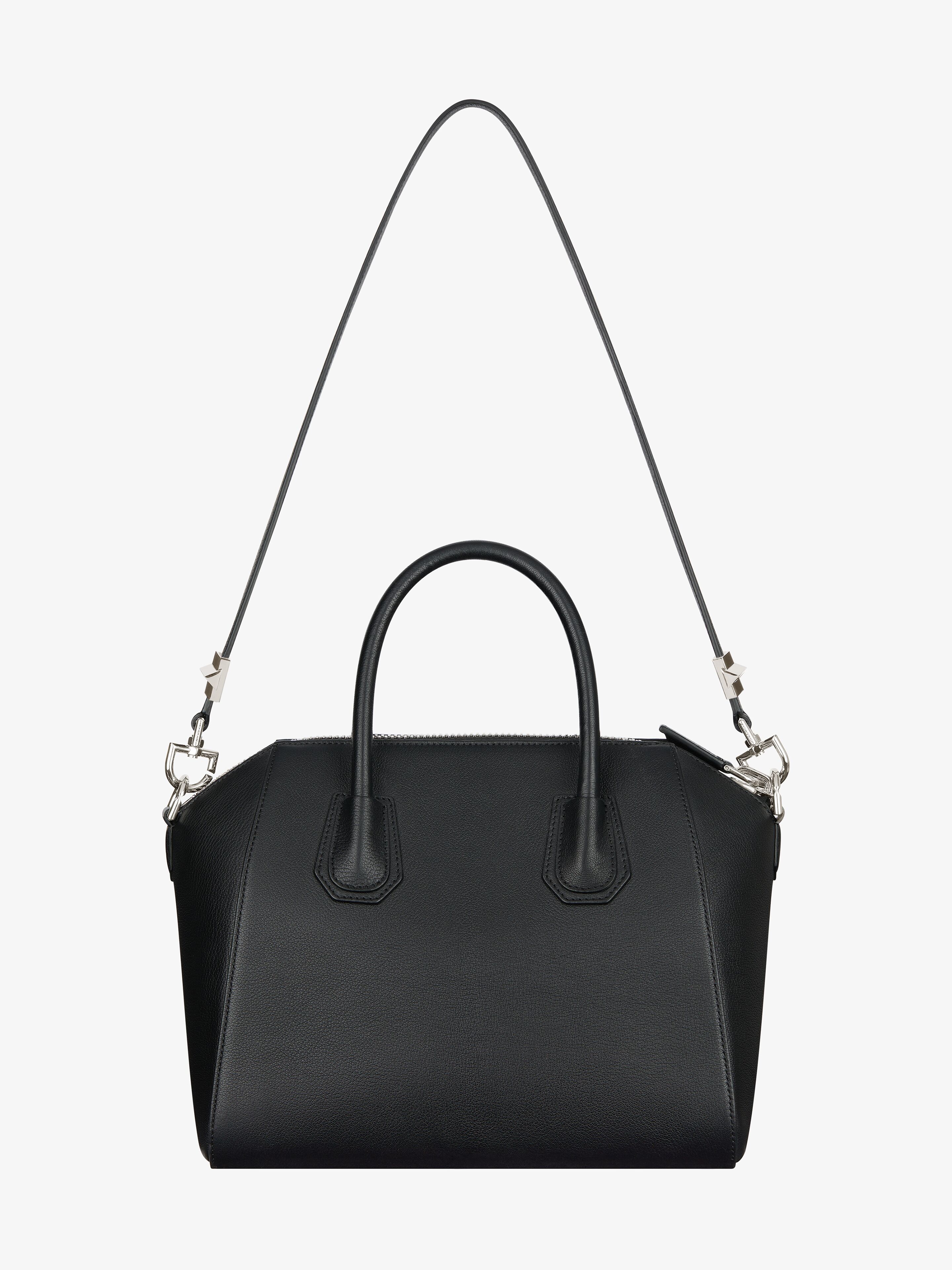 Small Antigona bag in grained leather in black Givenchy ES