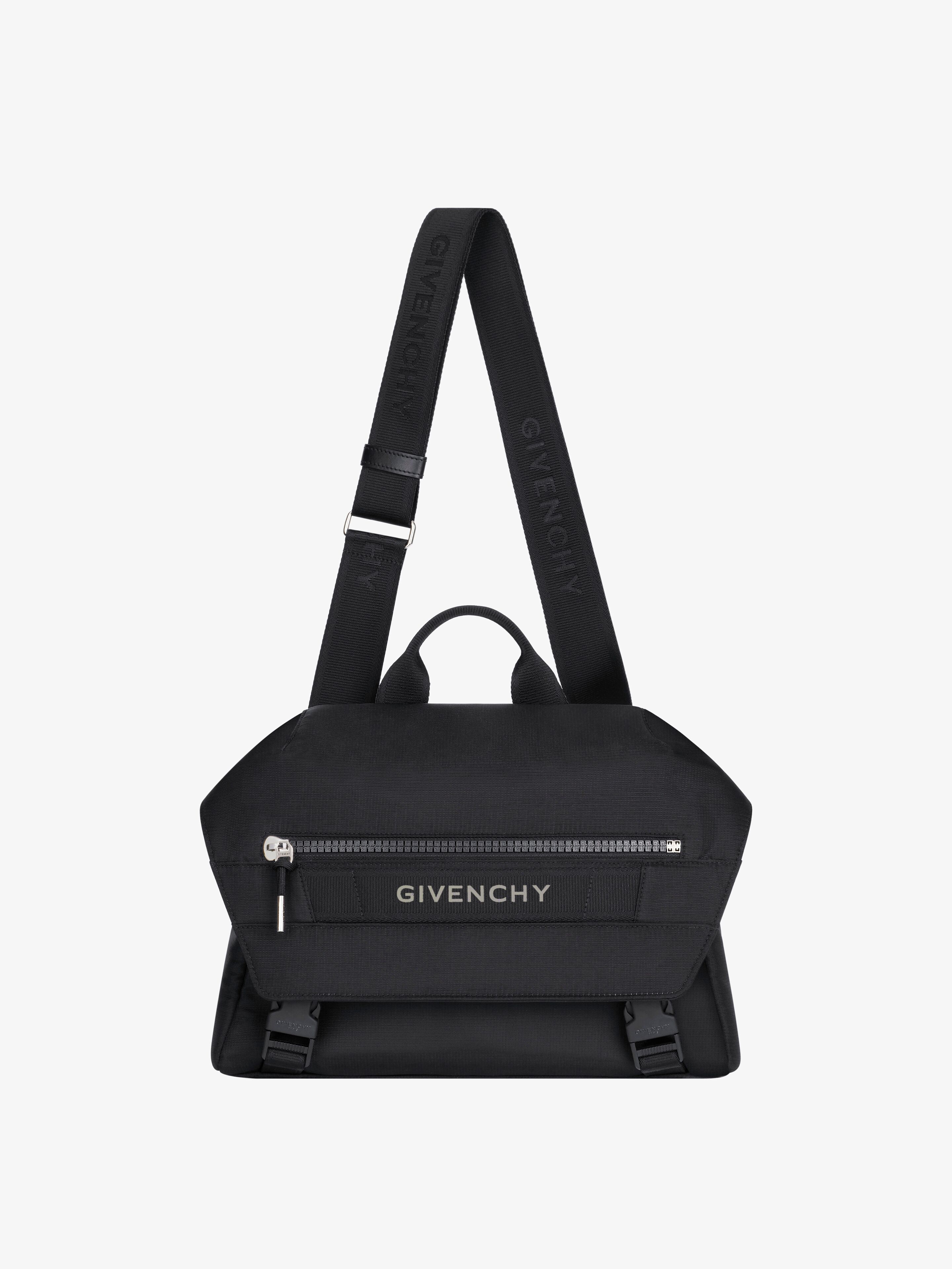 Givenchy Men's G-trek Messenger Bag In Nylon In Black