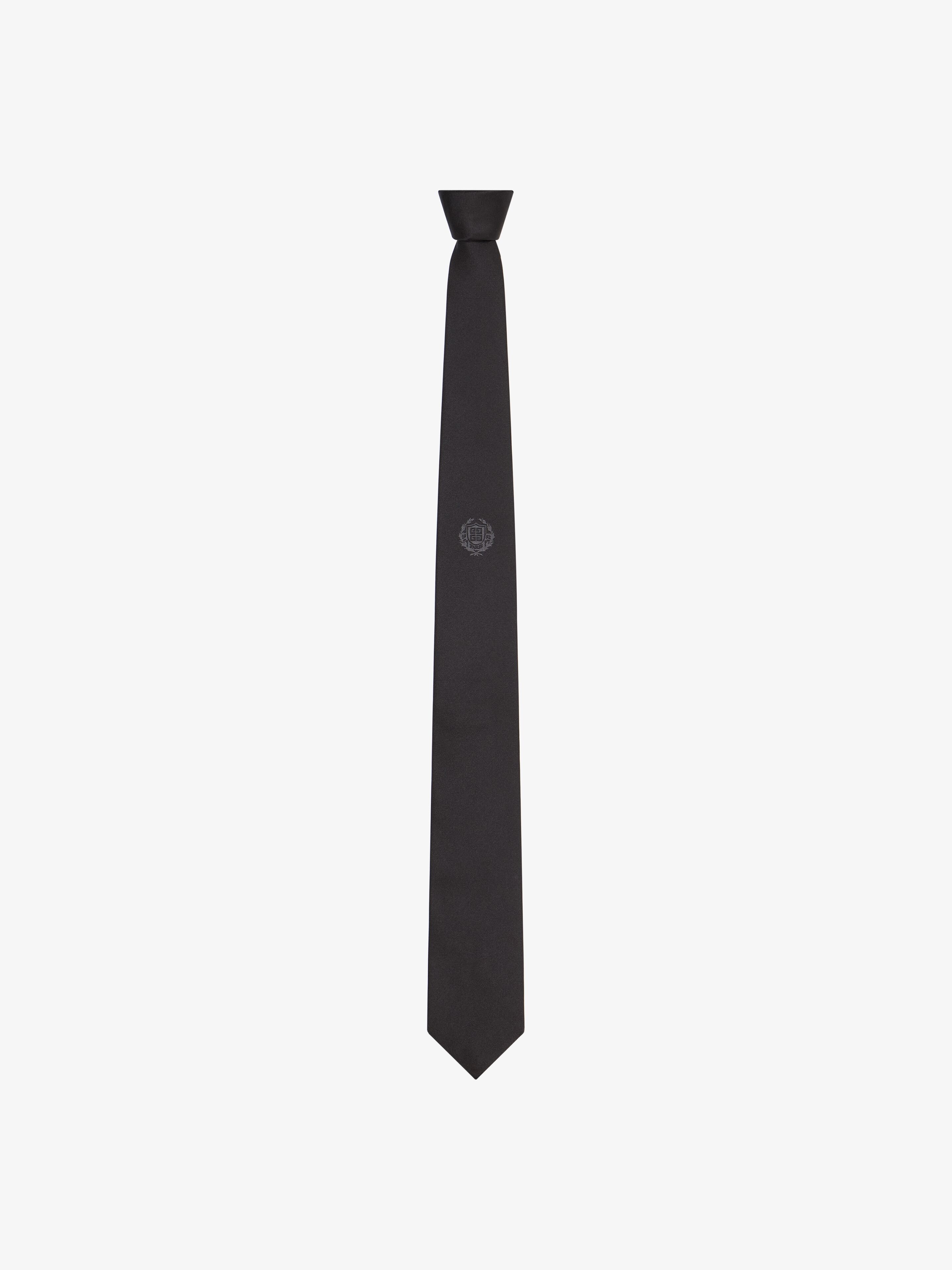 Givenchy Crest Tie In Silk - For Men