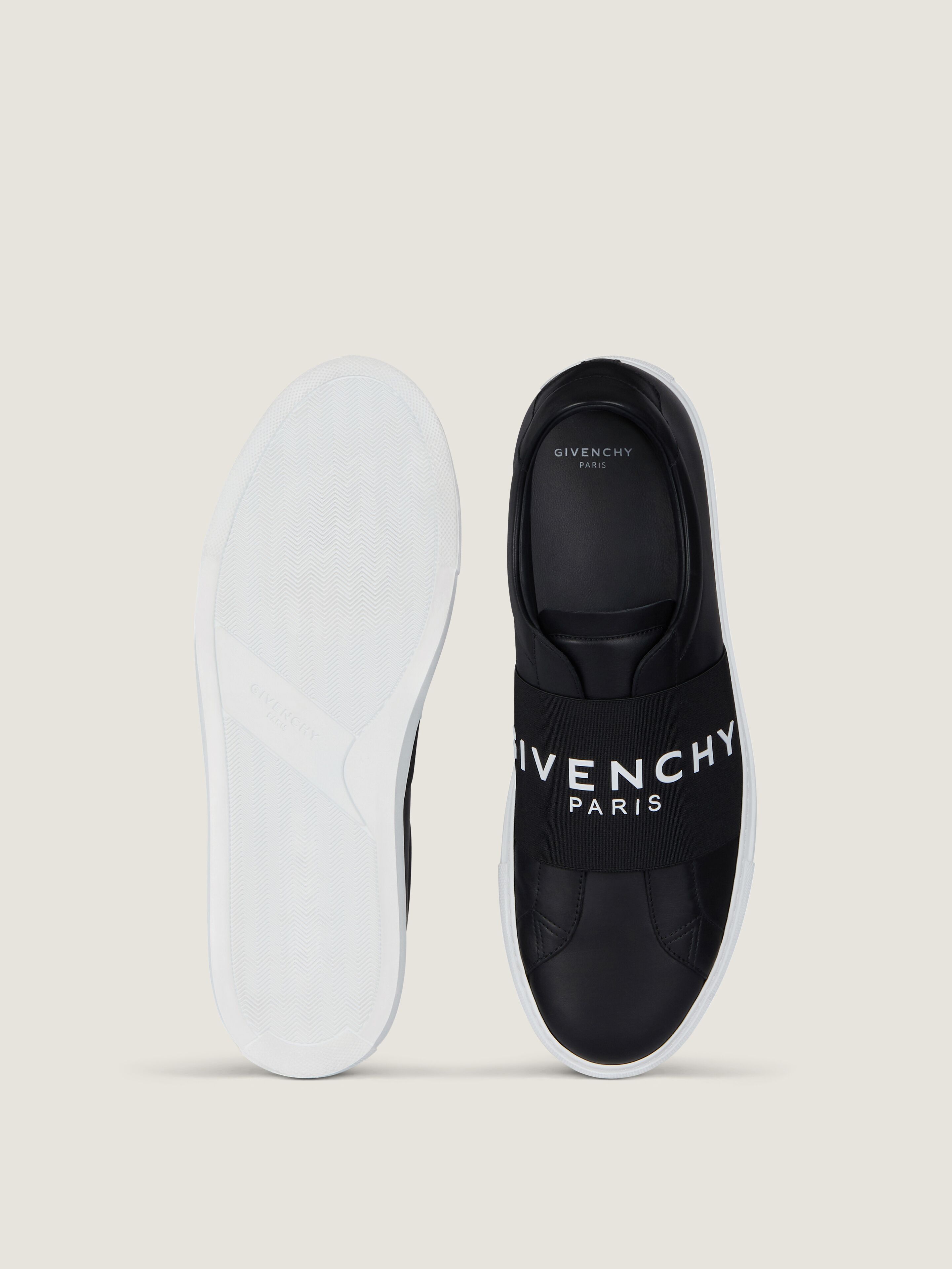 スニーカー GIVENCHY LEATHER SNEAKER WITH LOGOED ELASTIC BAND Urban Street sneakers in leather with elastic band in