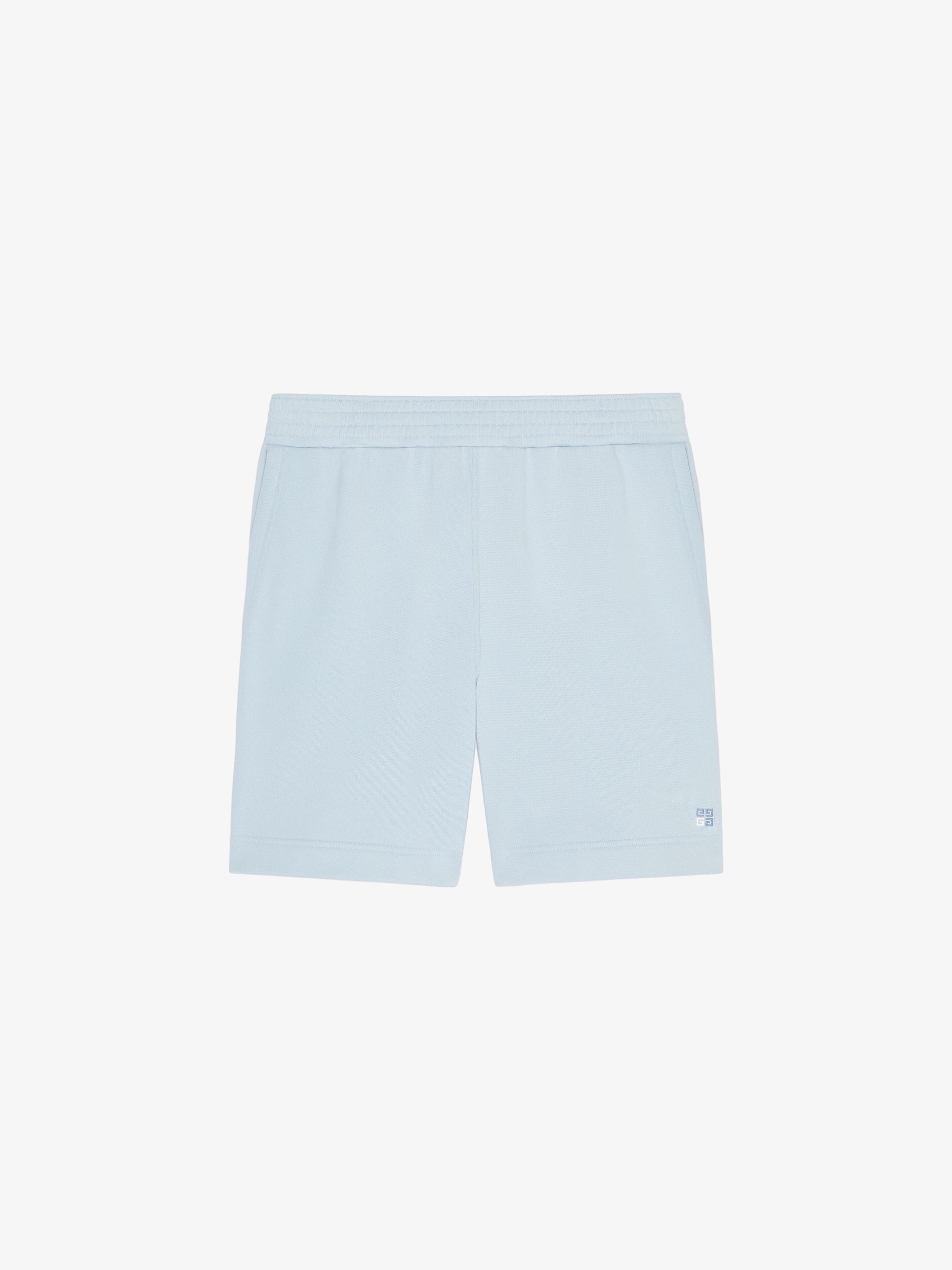 Shop Givenchy Bermuda Shorts In Fleece In Blue