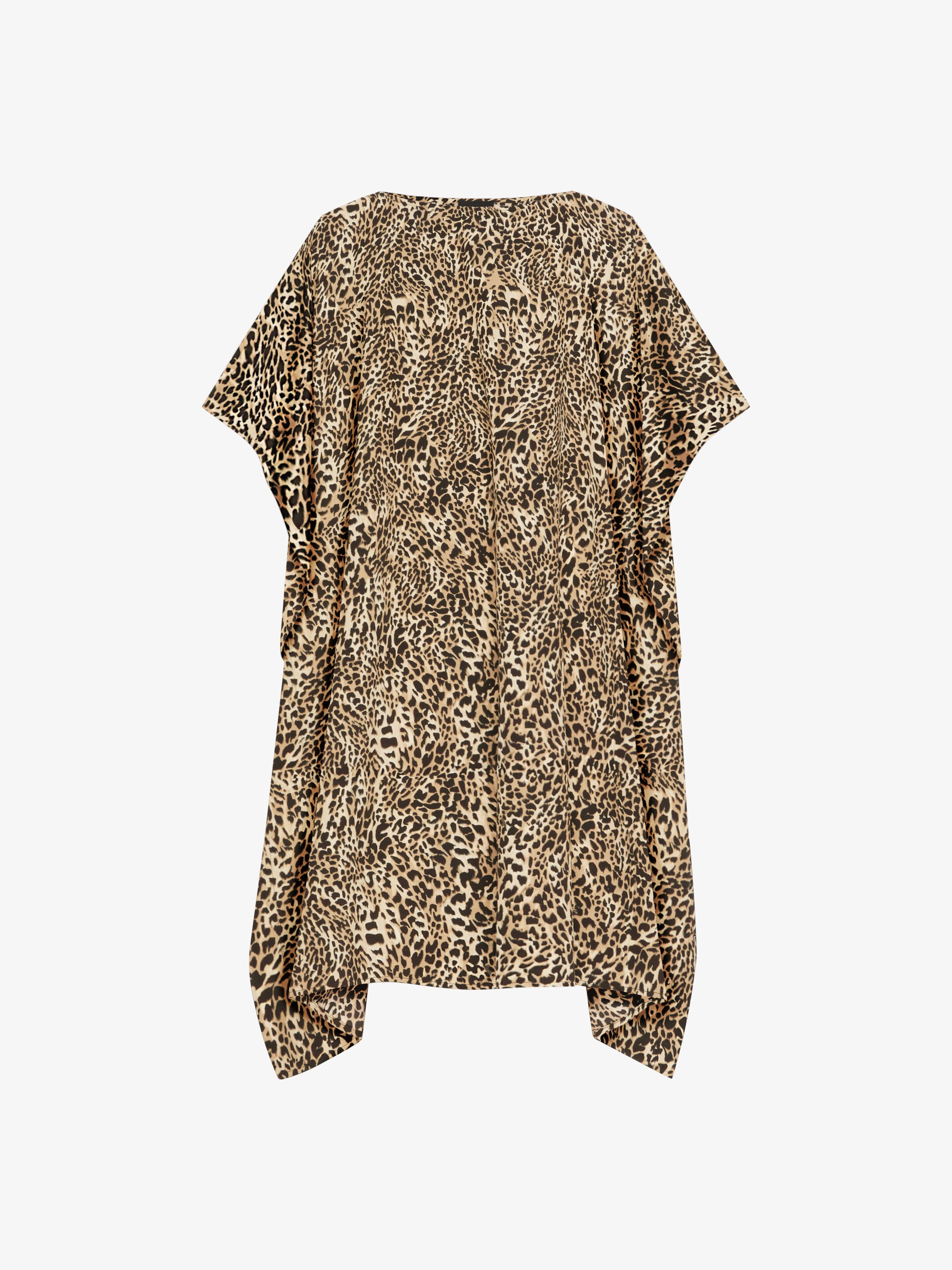 Givenchy - Caftan En Soie Imprimé Léopard - Beige - pour Femme - Taille : 34