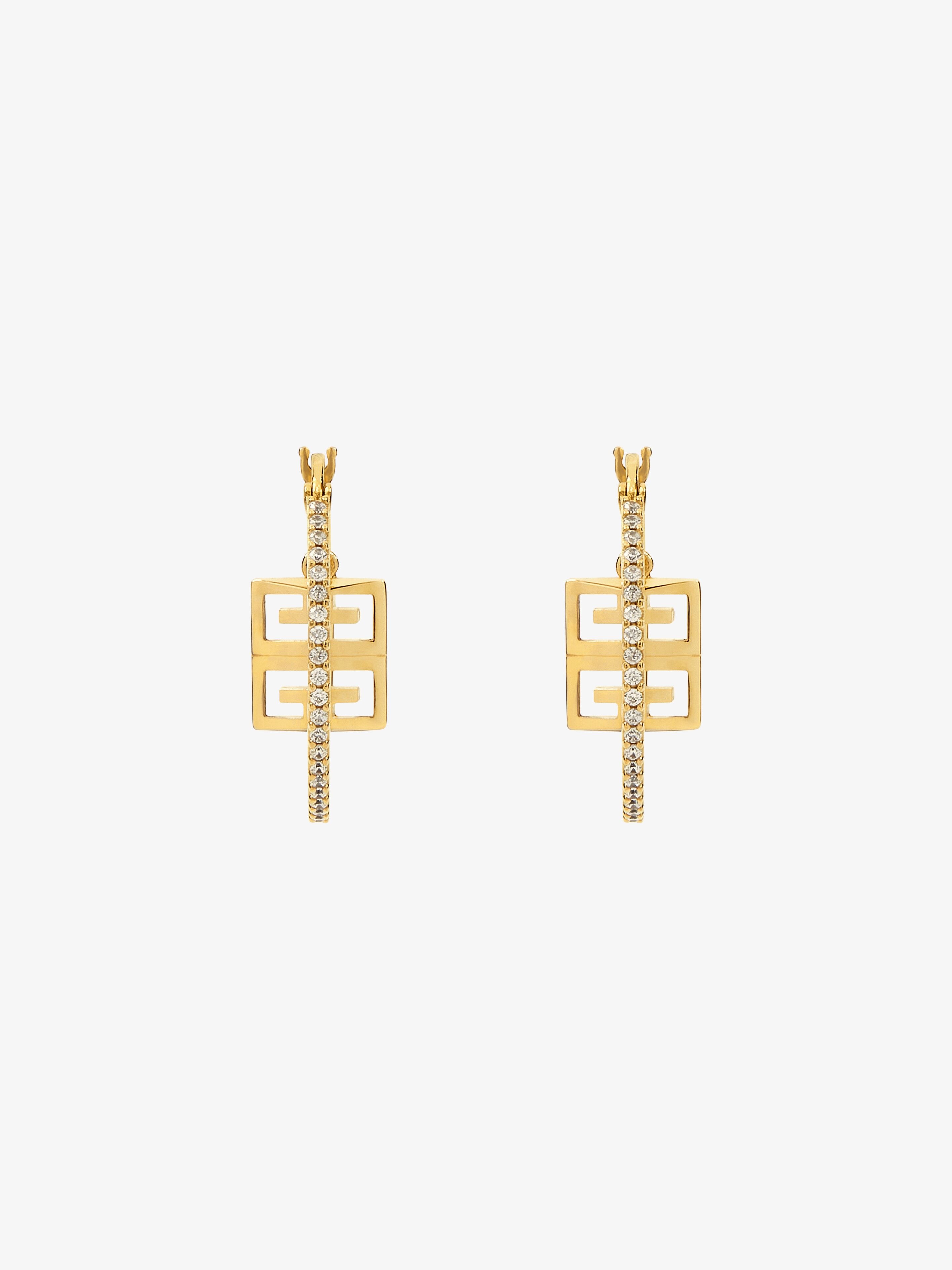 Givenchy - 4G Earrings In Metal With Crystals