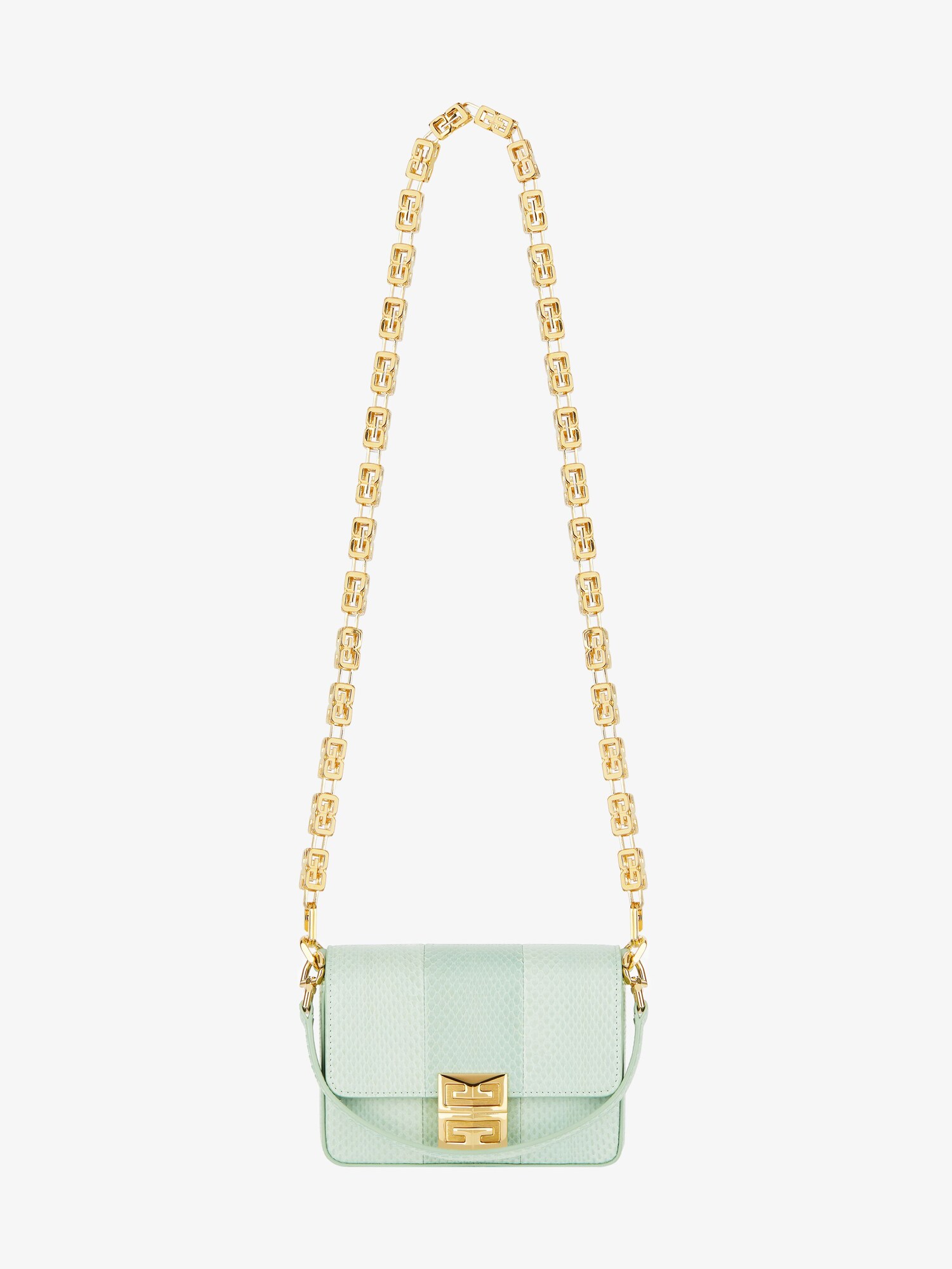 Small 4G bag in ayers with chain in - celadon | Givenchy US