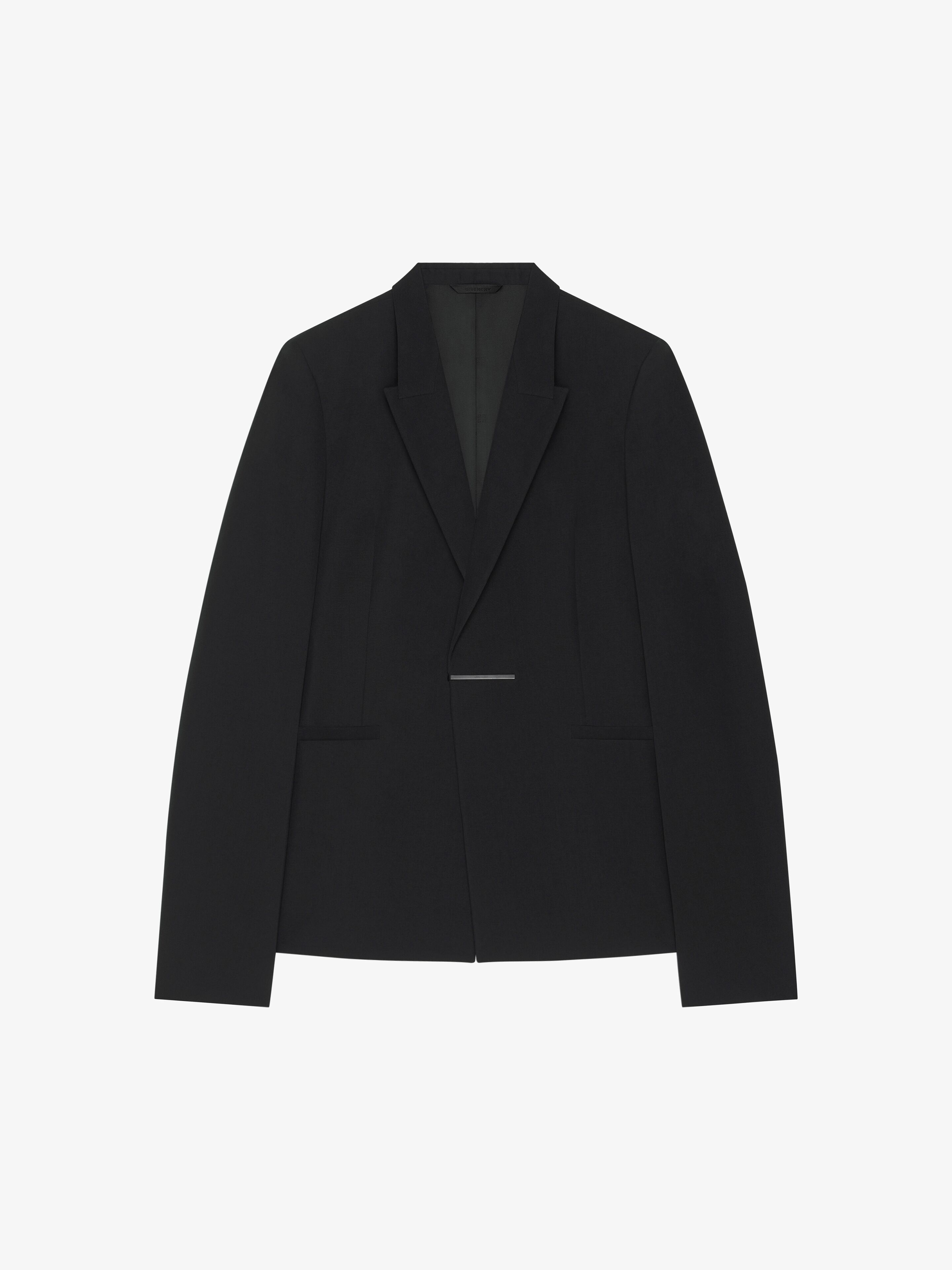 Shop Givenchy Slim Fit Jacket In Wool In Black