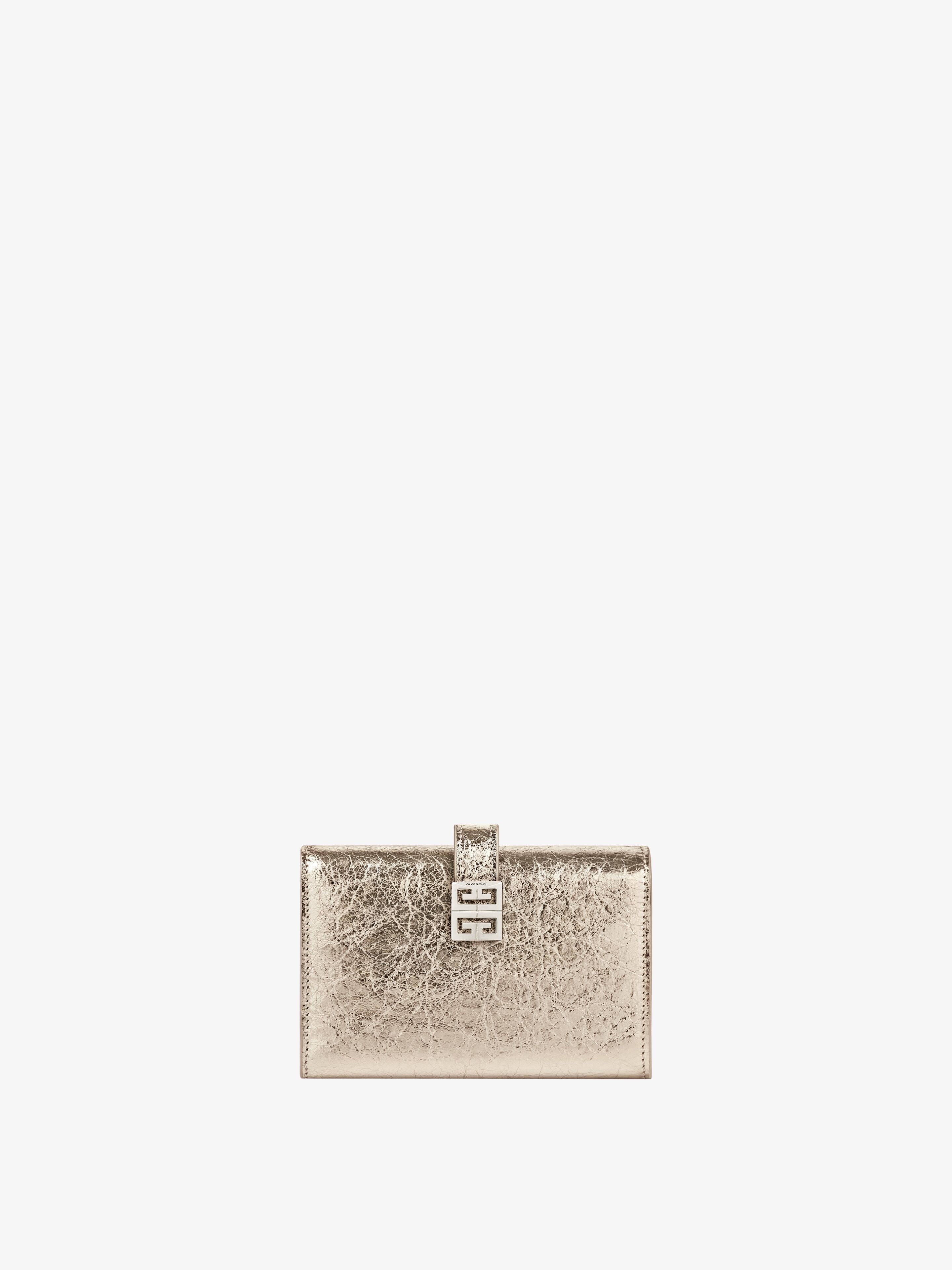 Shop Givenchy Portefeuille 4g En Cuir Laminé In Multicolor