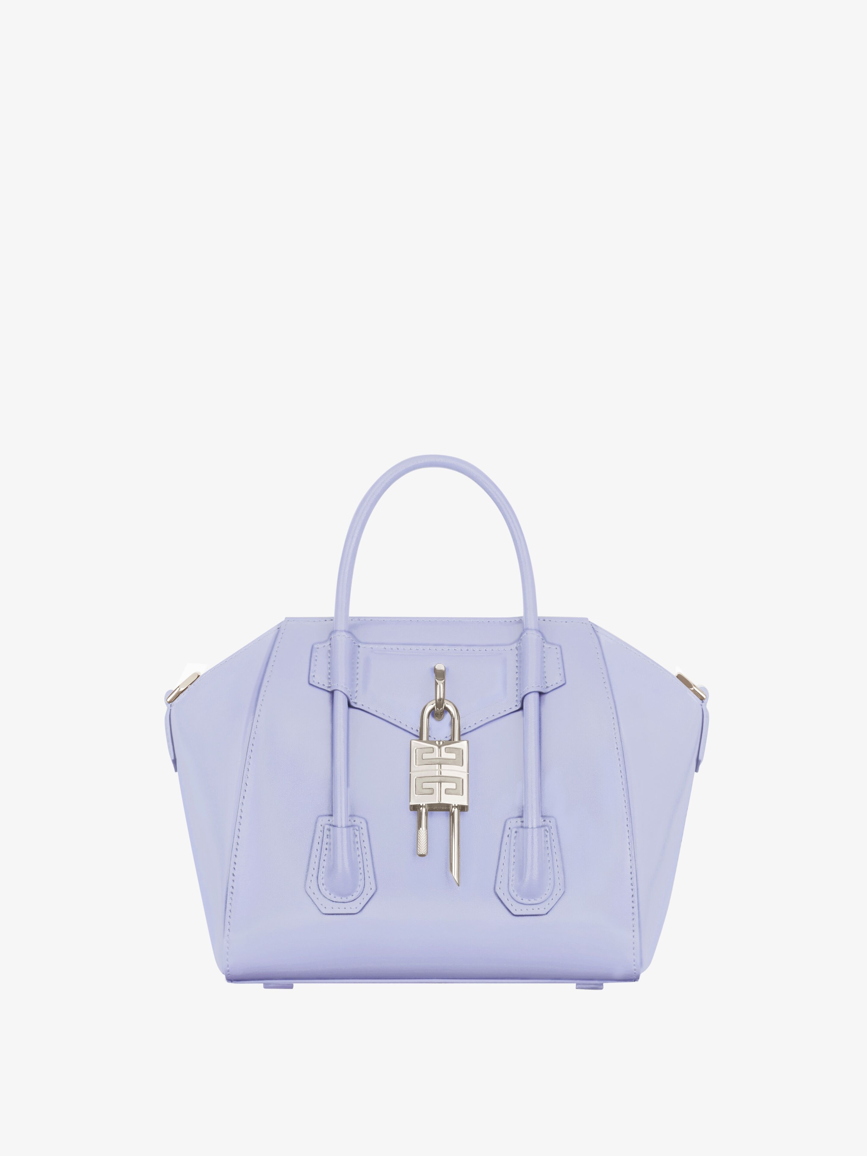 Mini Antigona Lock bag in Box leather in - lavender
