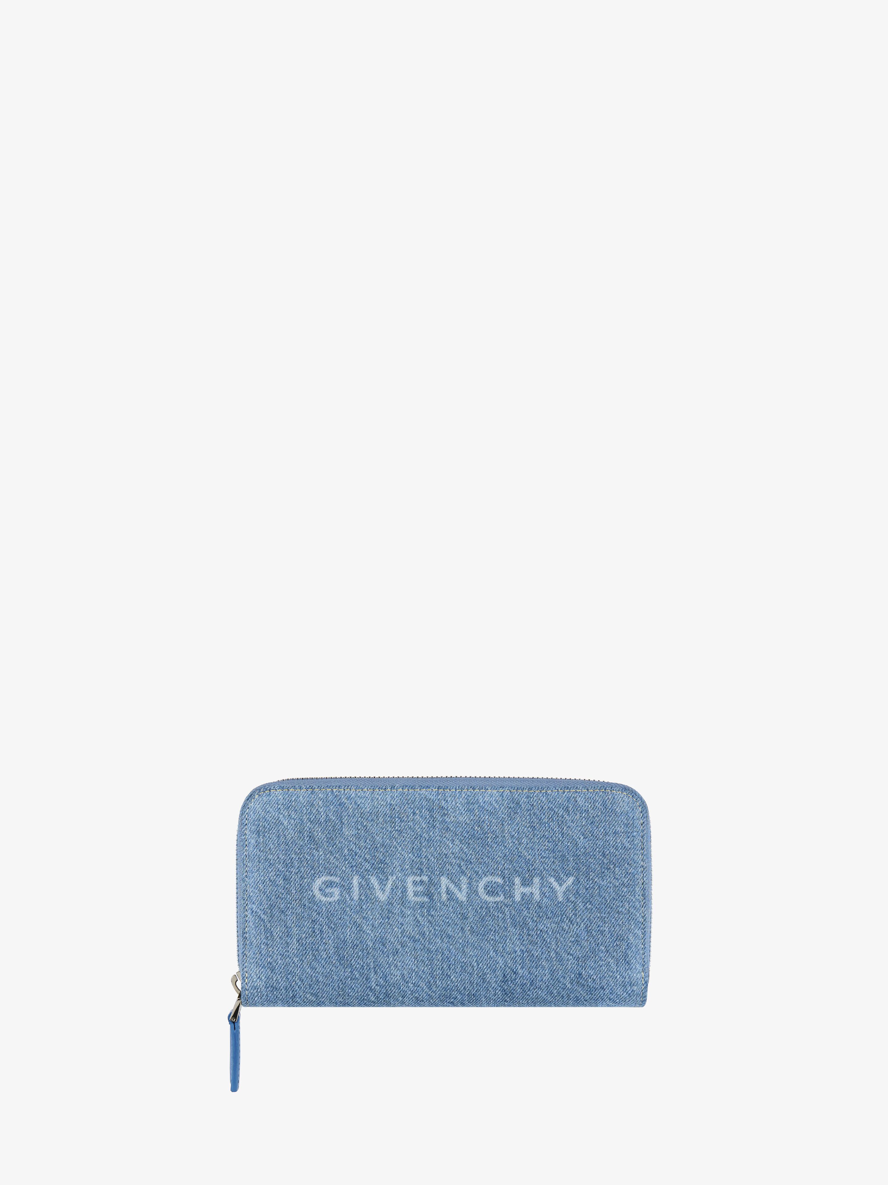 Shop Givenchy Wallet In Denim In Multicolor
