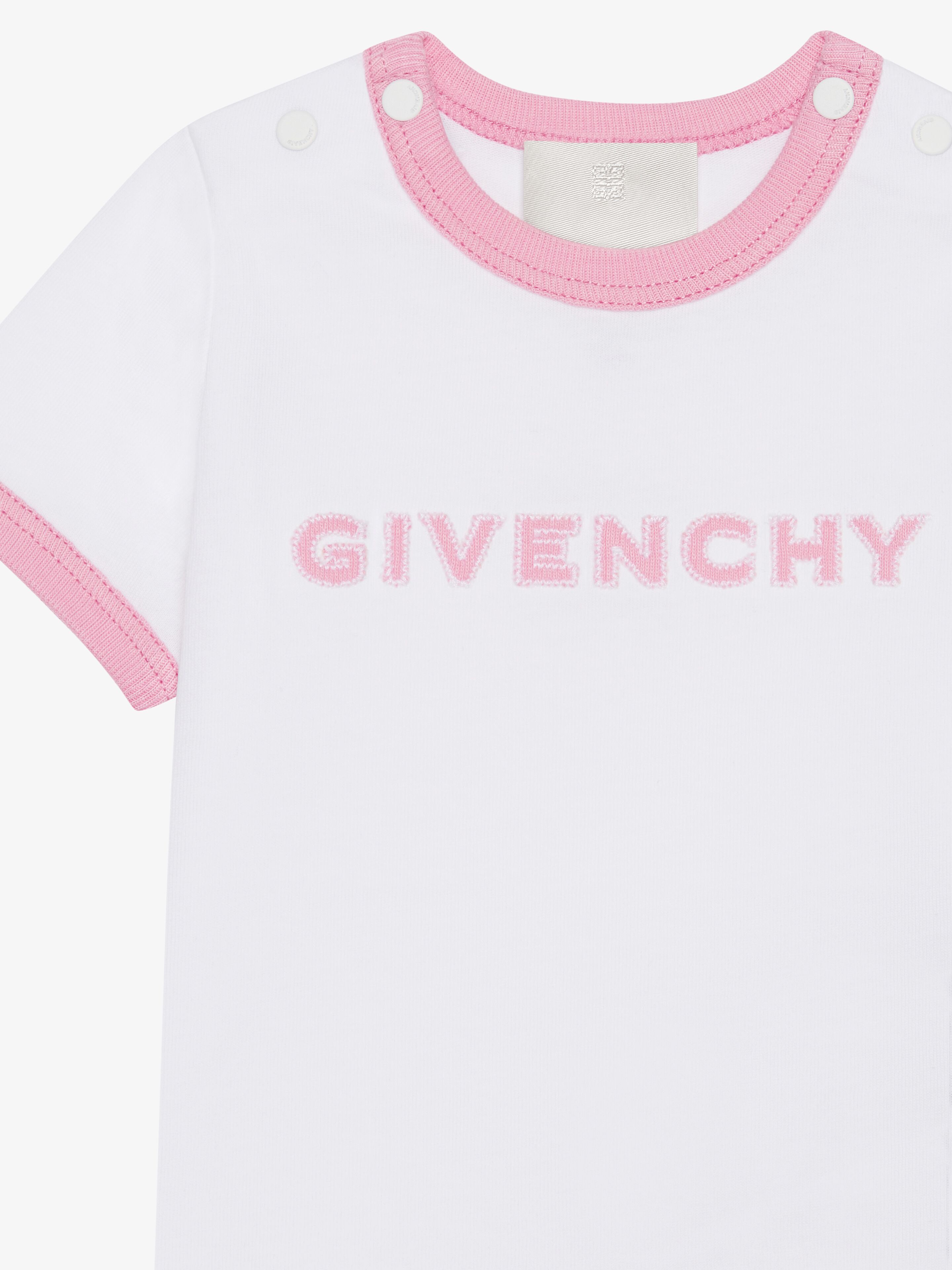 GIVENCHY 4G t shirt and shorts in cotton gift set in pink Givenchy US