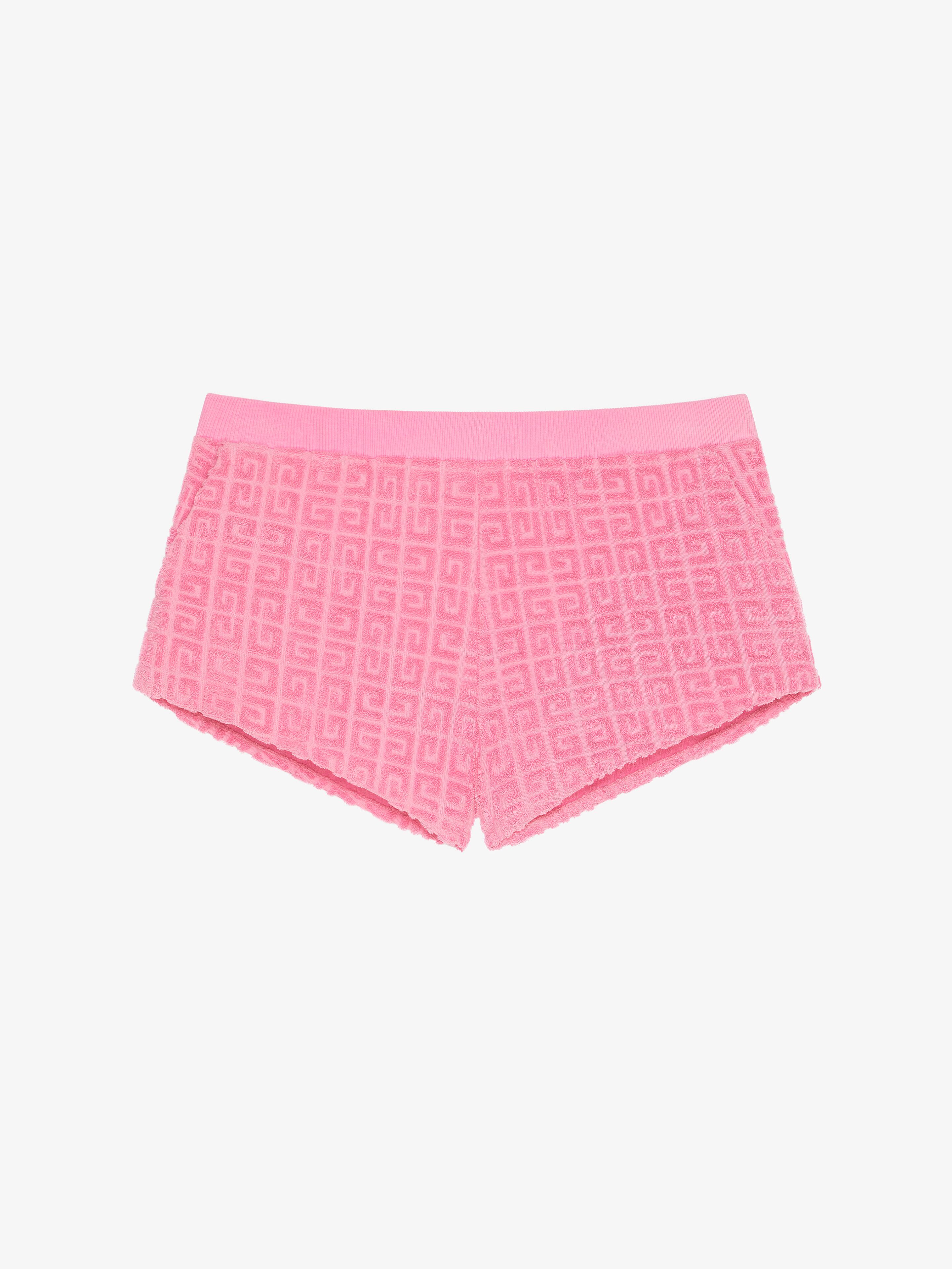 Givenchy - Shorts In 4G Cotton Towelling - Pink - Women - Size: XL