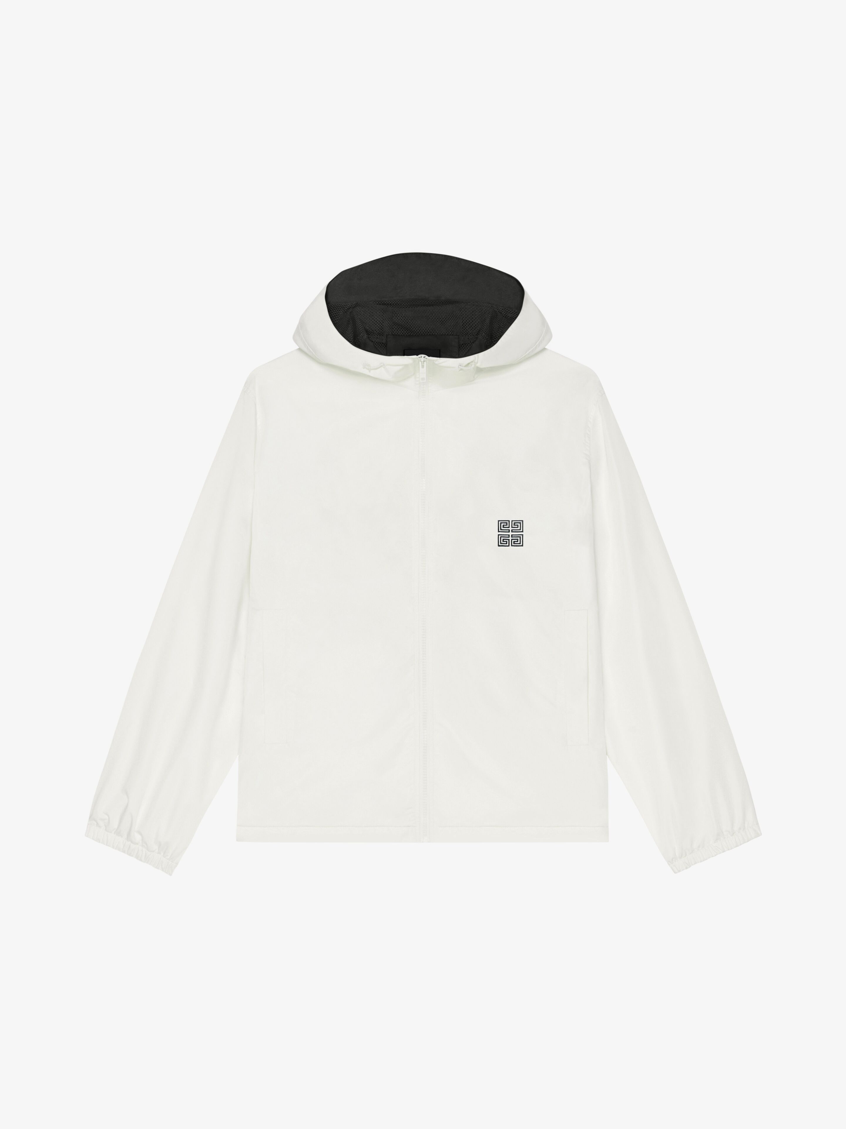 Shop Givenchy Reversible Football Parka In Fleece In Black/white