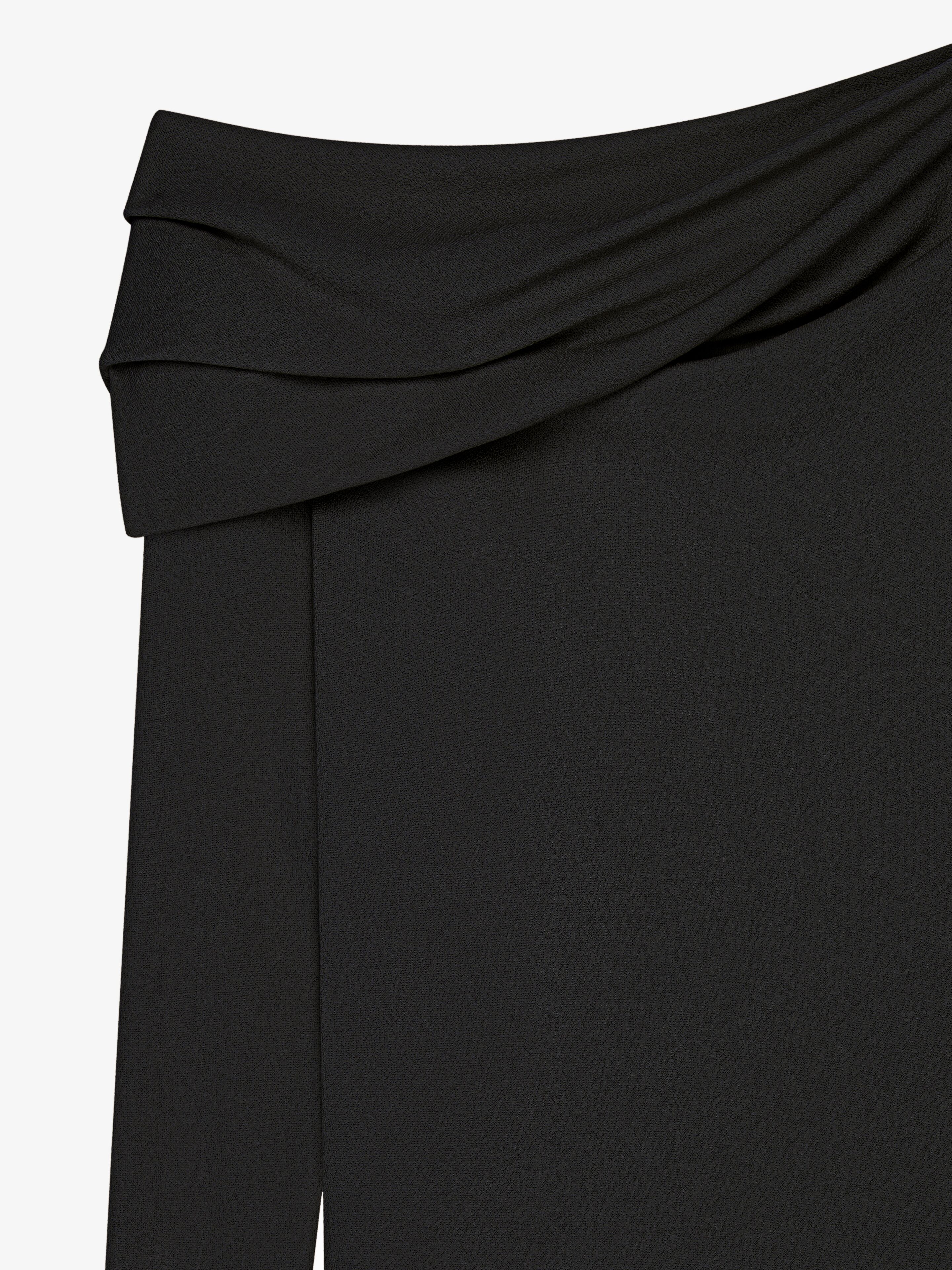 Asymmetric draped top in jersey in - black | Givenchy US