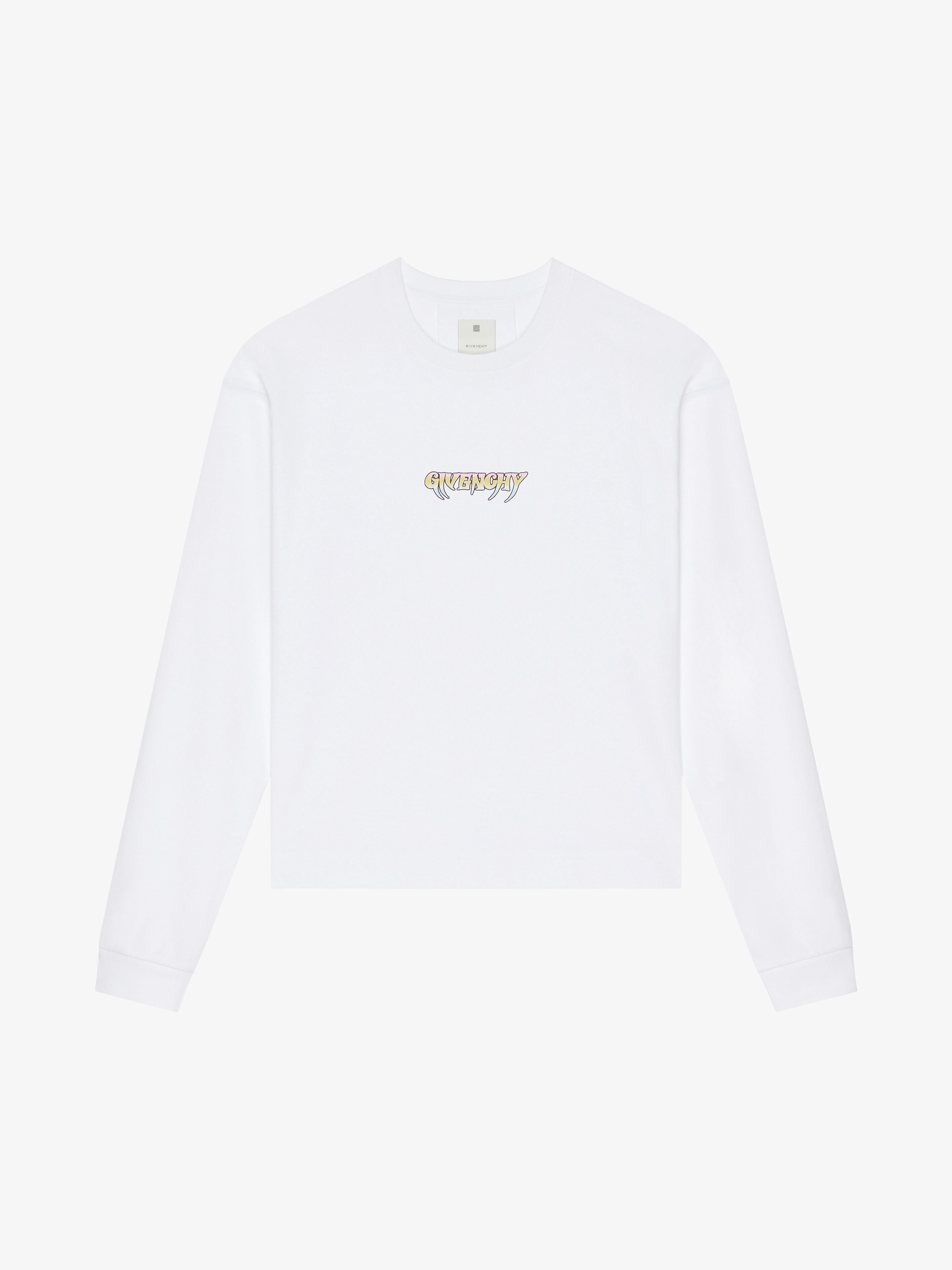 Shop Givenchy World Tour Boxy Fit T-shirt In Cotton In White